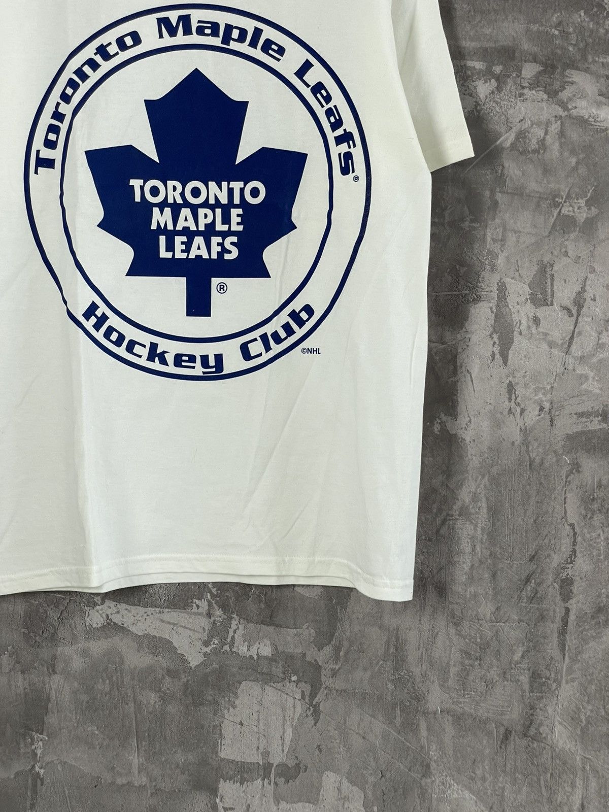 NHL × Vintage Vintage 1990s Toronto Maple Leafs NHL Hockey Graphic T Shirt Size US M / EU 48-50 / 2 - 6 Thumbnail