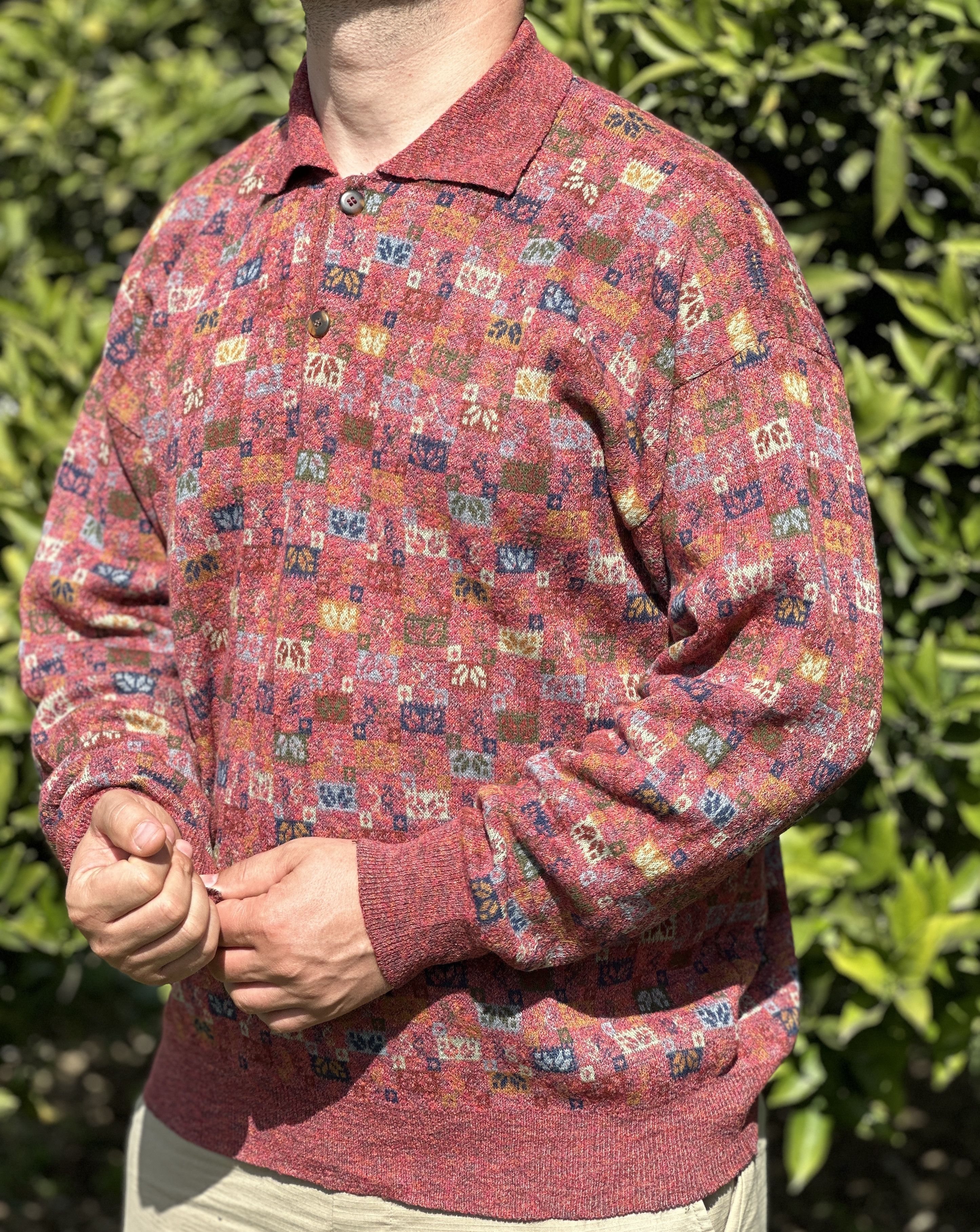 Missoni Rare 1992 Example by Missoni Knit Flowers Sweater Size L 52 Size US L / EU 52-54 / 3 - 6 Thumbnail
