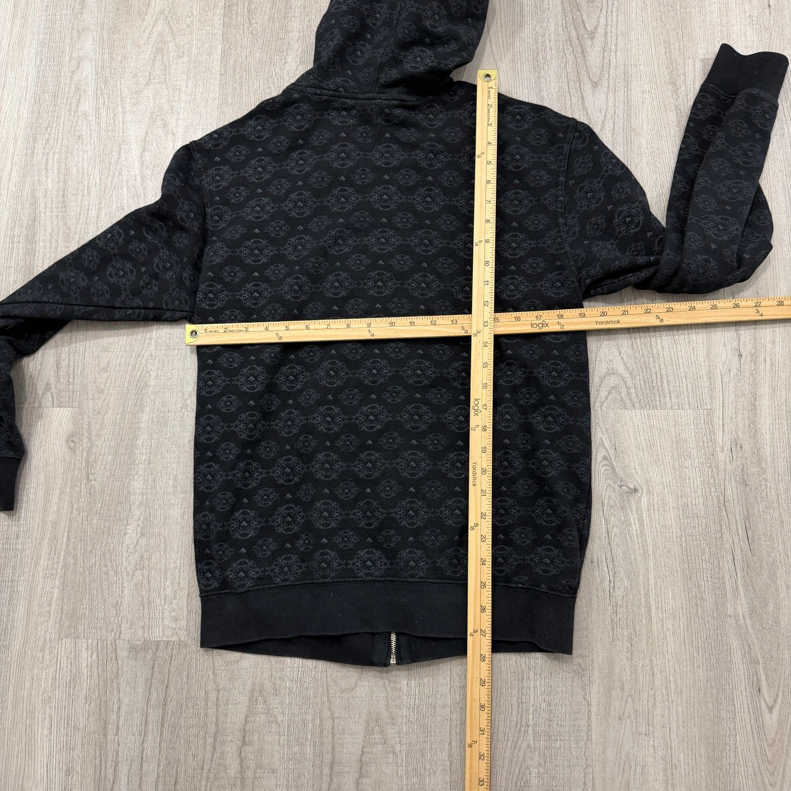 Emerica Vintage Emerica Full Zip Hoodie Medium Black All Over Print Size US M / EU 48-50 / 2 - 8 Thumbnail