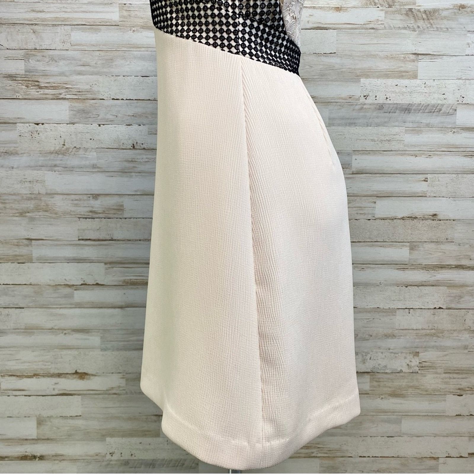 Club Monaco Club Monaco Zulandah Lace Crochet Dress Size 4 Cream Black Size S / US 4 / IT 40 - 9 Thumbnail