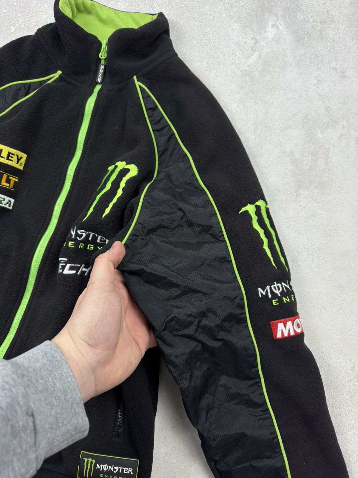 Fox Racing Monster Energy Tech3 MotoGP Vintage Racing Fleece Jacket Y2K Size US S / EU 44-46 / 1 - 12 Thumbnail