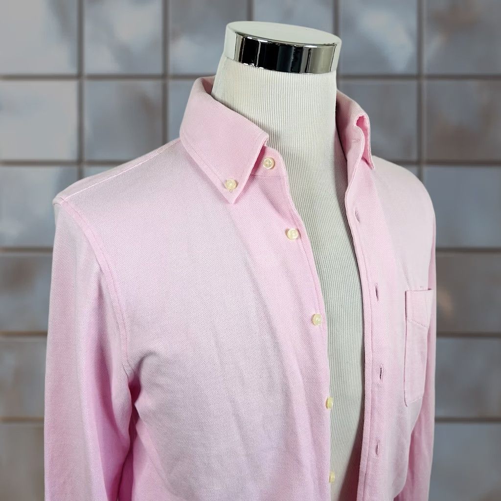Brooks Brothers Brooks Brothers Performance Knit Shirt Pink Small 100% Cotton Original Fit Mens Size US S / EU 44-46 / 1 - 1 Thumbnail
