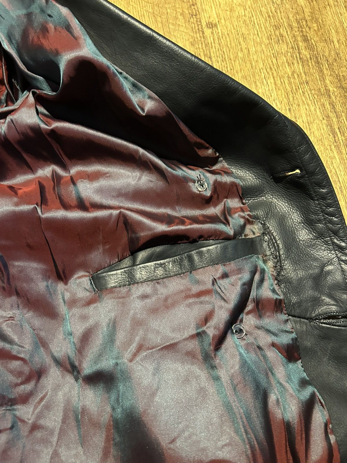 Other Vintage Leather Double breasted jacket Size US M / EU 48-50 / 2 - 8 Thumbnail