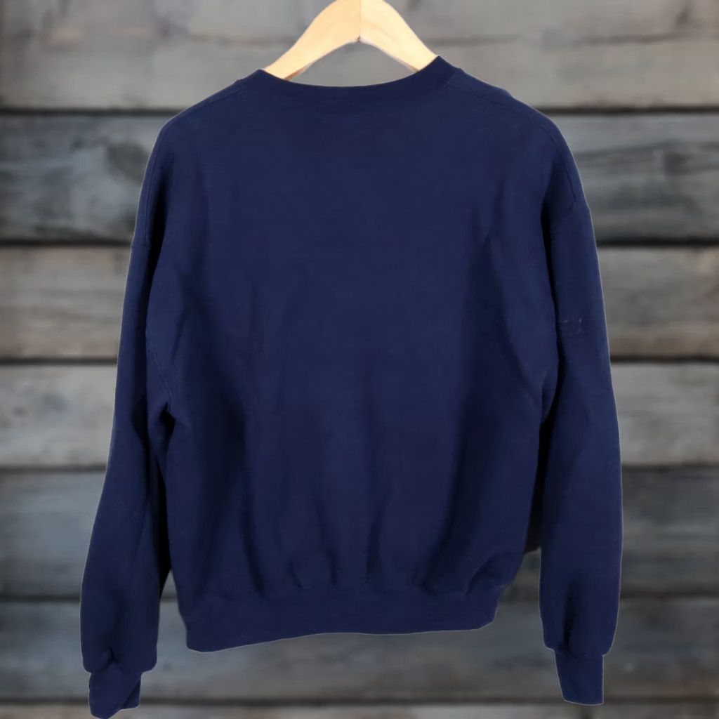 Jerzees VINTAGE Jerzees Sweatshirt Michigan Map Embroidered Blue Heavyweight Crew Neck Adult Large Mens Size US L / EU 52-54 / 3 - 1 Thumbnail