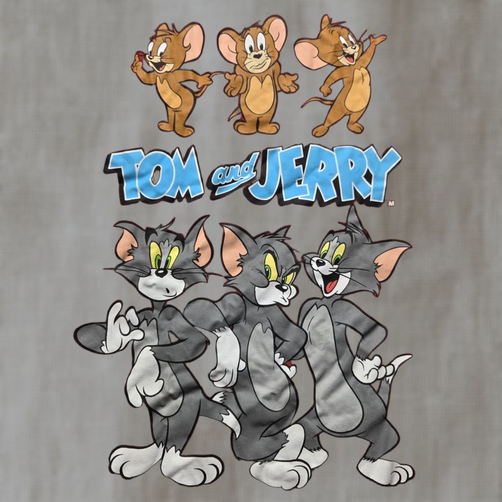 Vintage Warner Bros. Tom and Jerry Red T-Shirt Short Sleeve Adult Women's M Casual Cartoon Comics Size M / US 6-8 / IT 42-44 - 1 Thumbnail