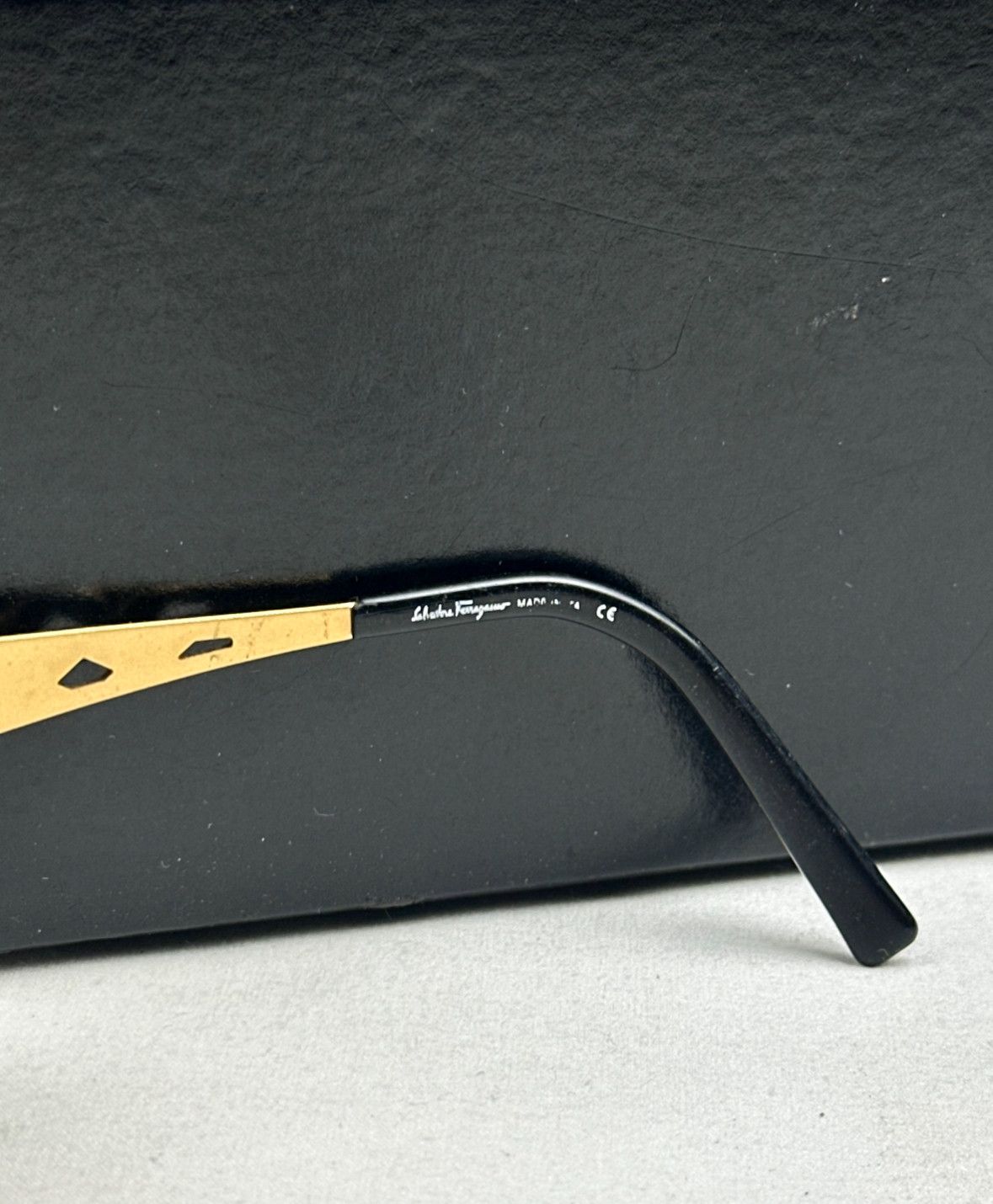 Salvatore Ferragamo Salvatore Ferragamo Swarovski Weaving Frame Sunglasses Size ONE SIZE - 3 Thumbnail