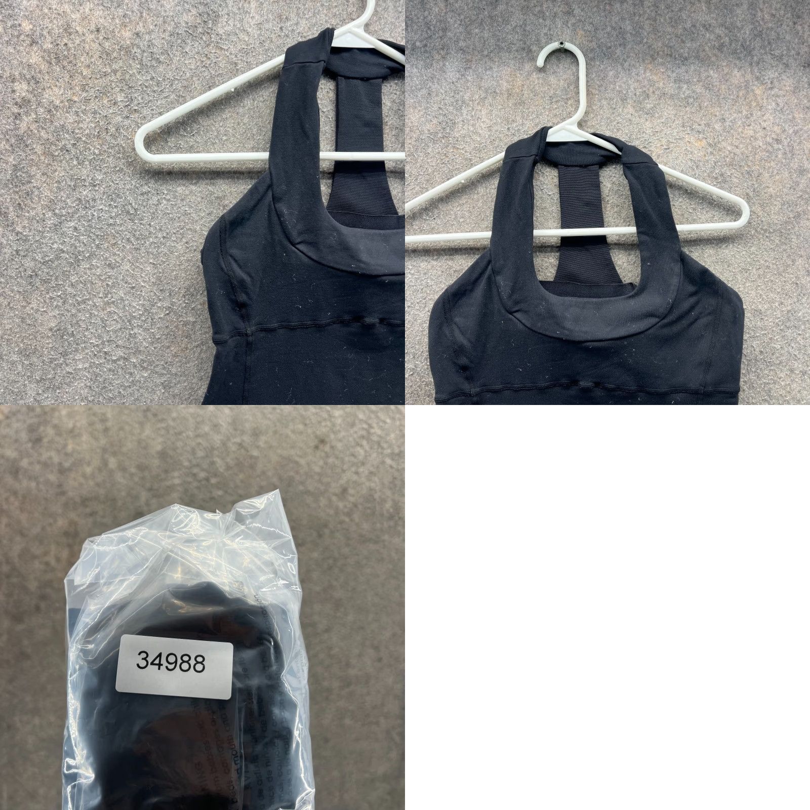 Lululemon VINTAGE? No. Lululemon Tank Top Women 0 Black Racerback Athletic Yoga Built In Bra Sleeveless Shirt Size XS / US 0-2 / IT 36-38 - 8 Thumbnail