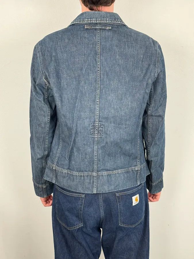 Prada 2000s Prada Blue Rock Denim Jacket Size US M / EU 48-50 / 2 - 3 Thumbnail