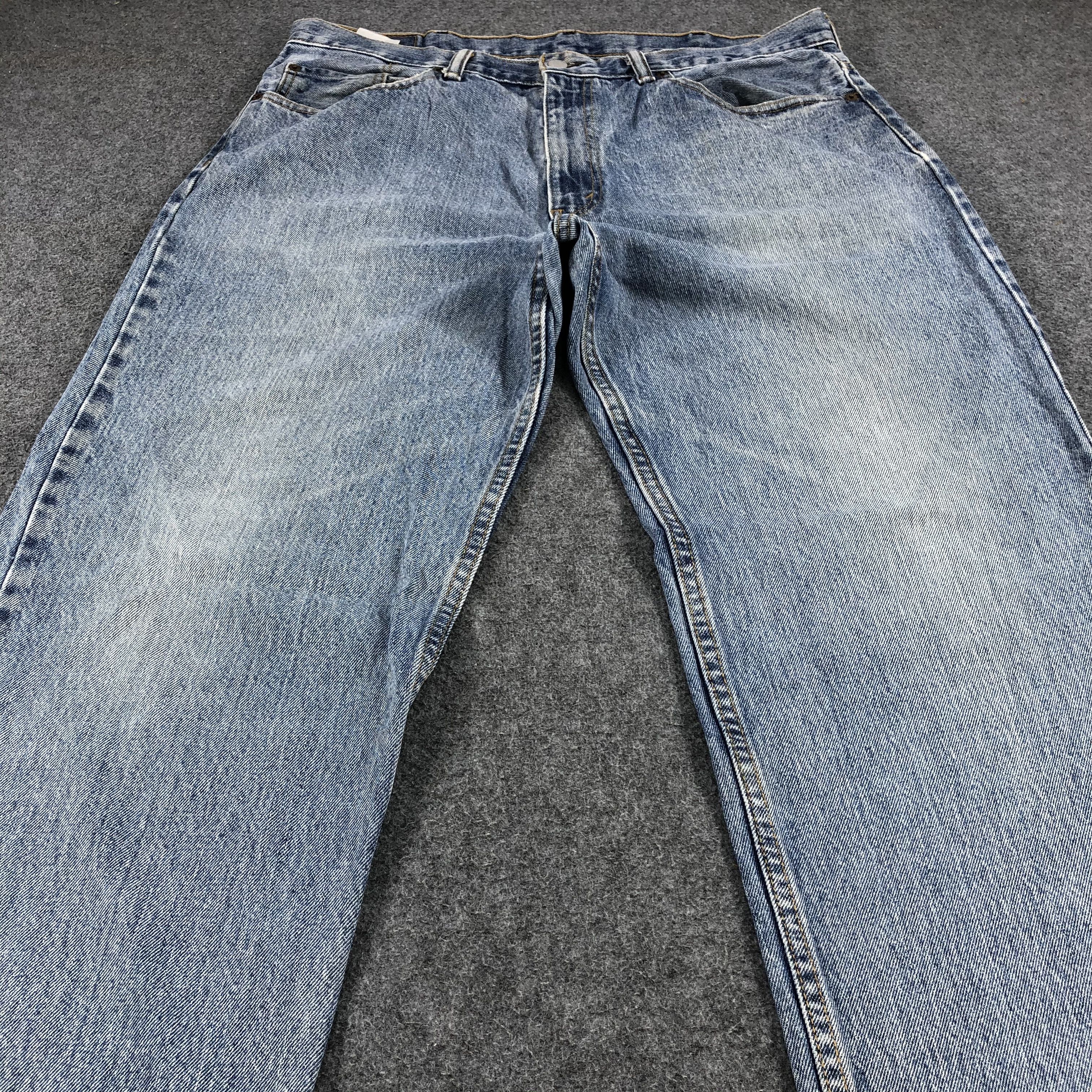 Levi's Vintage Blue Washed Levis 550 Jeans-J935 Size US 38 / EU 54 - 3 Thumbnail
