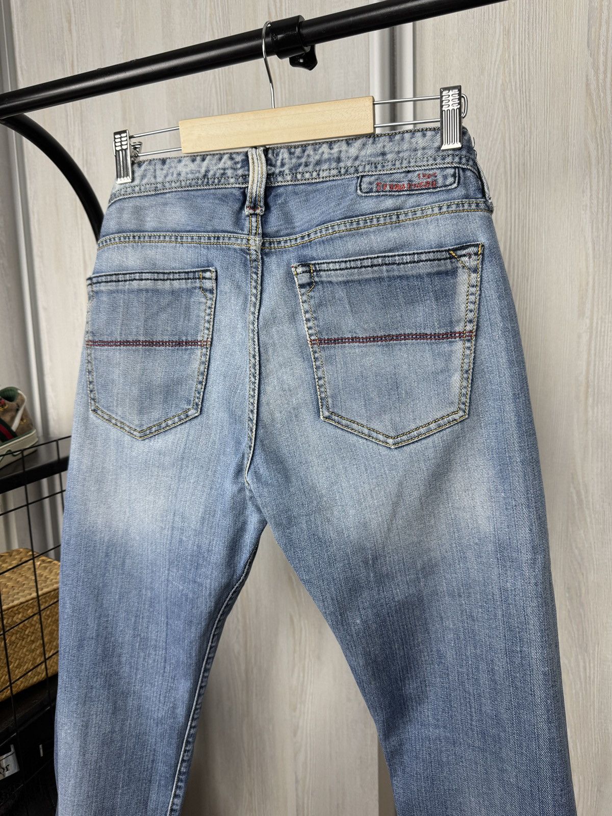 Other Sartoria Tramarossa 1967 blue faded distressed denim jeans Size US 34 / EU 50 - 7 Thumbnail