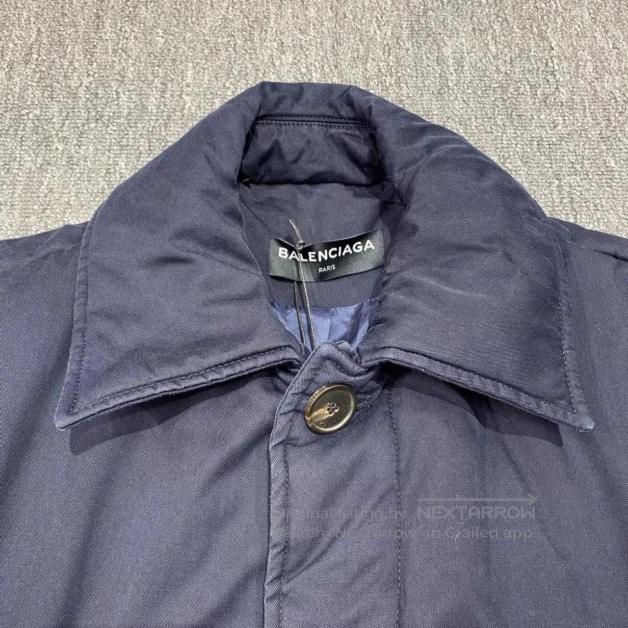 Balenciaga Balenciaga Blue Cotton Coat Outerwear. Size US M / EU 48-50 / 2 - 6 Thumbnail
