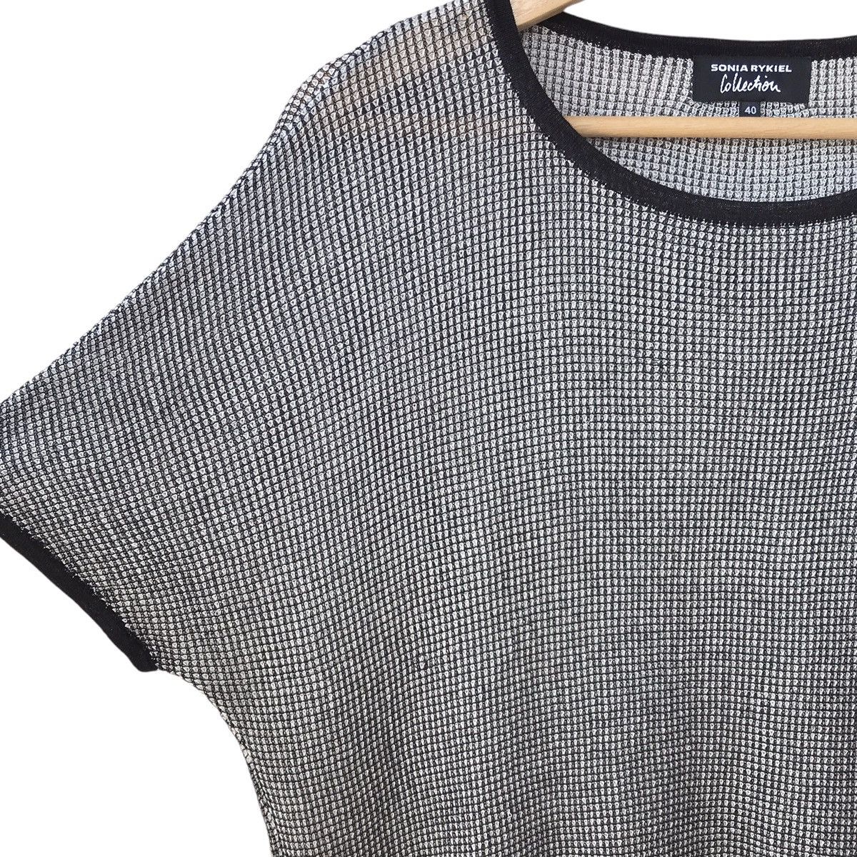 Designer × Sonia Rykiel Sonia Rykiel Paris Designer See Thru Lyocell Tops Size M / US 6-8 / IT 42-44 - 4 Thumbnail