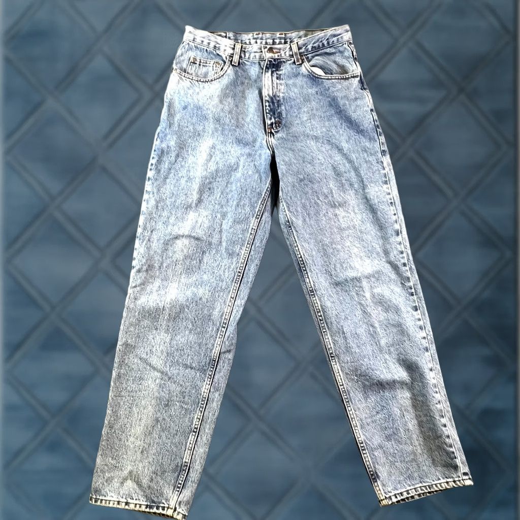 Vintage Members Mark Jeans - Classic Denim - 33x32 - Blue - Lightweight - Grunge Streetwear Size US 33 - 1 Thumbnail
