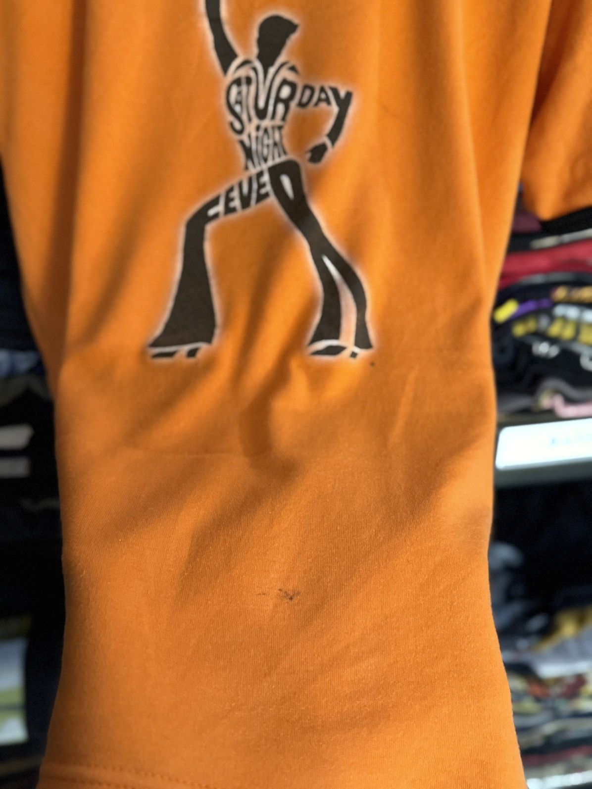 Band Tees × Vintage Vintage 90s Saturday Night Fever John Travolta Ringger Tee Size US S / EU 44-46 / 1 - 4 Thumbnail