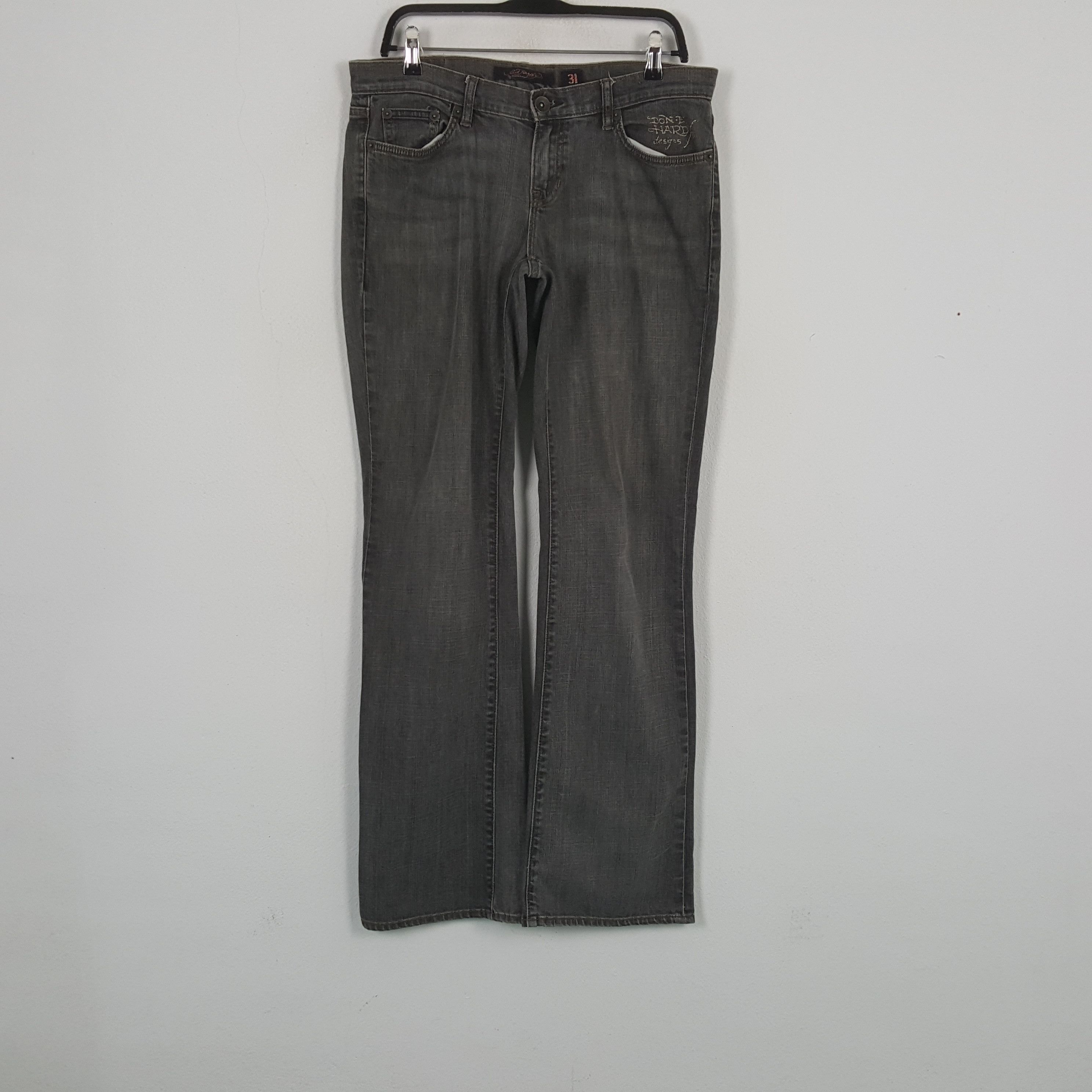 Ed Hardy × Vintage ED HARDEY Fashion Brand Jeans C280N22 Size 34" / US 12 / IT 48 - 3 Thumbnail