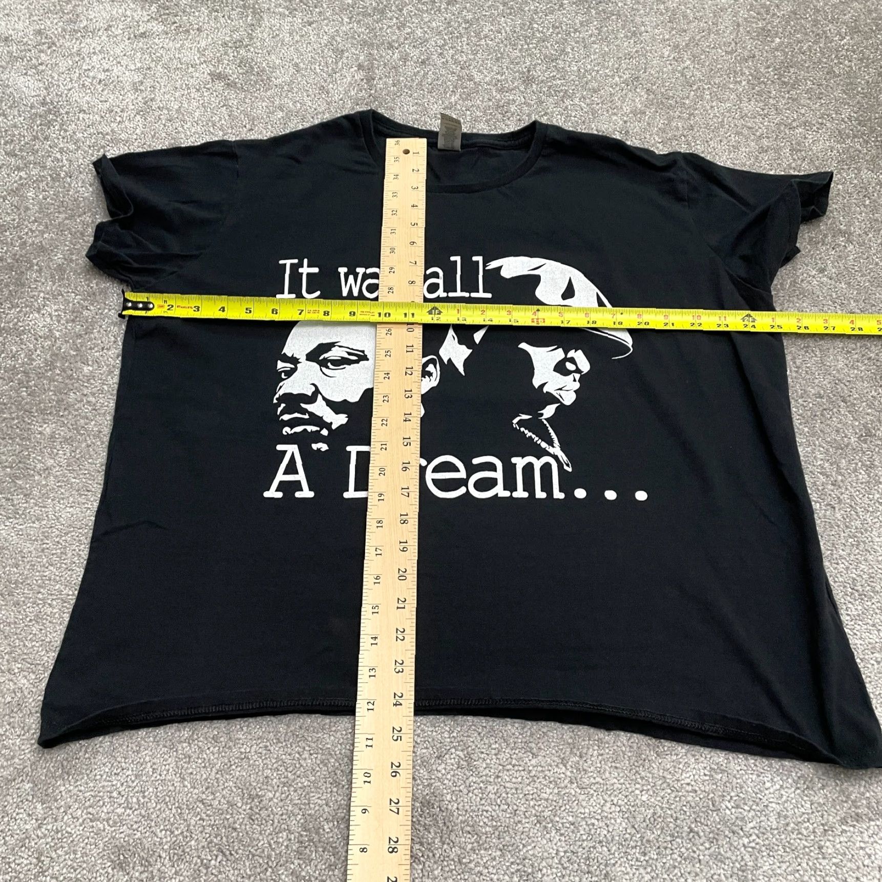 Gildan Gildan T-Shirt 3XL Womens Black Graphic Heavy Cotton MLK And Biggie Size XXL / US 16-18 / IT 52-54 - 6 Thumbnail