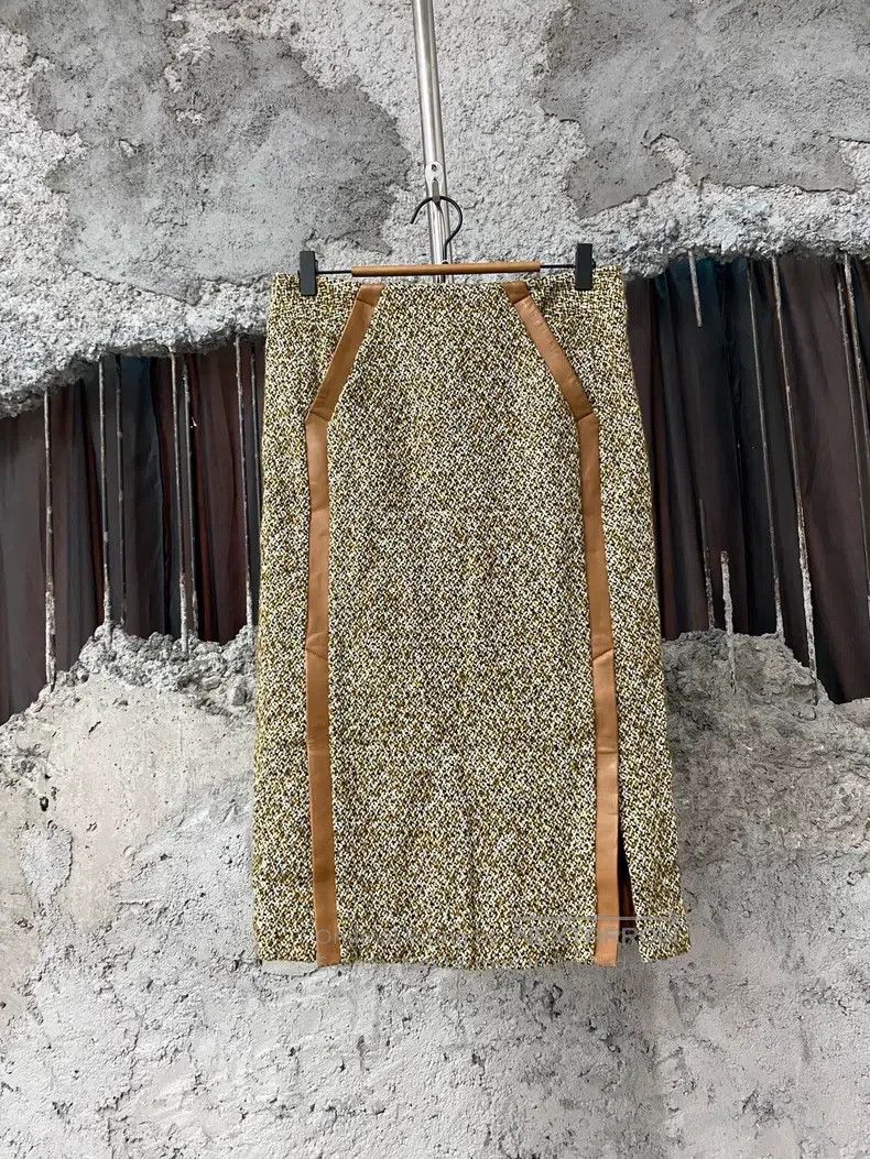 Hermes Hermes Leather Patch Skirt Size 25" / US 0 / IT 36 - 1 Thumbnail