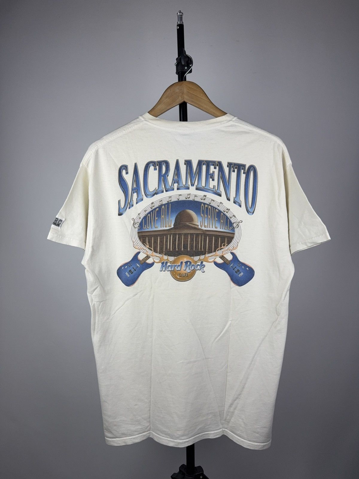 Hard Rock Cafe Vintage 90s Hard Rock Cafe Sacramento USA Graphic Tee Size US M / EU 48-50 / 2 - 1 Thumbnail