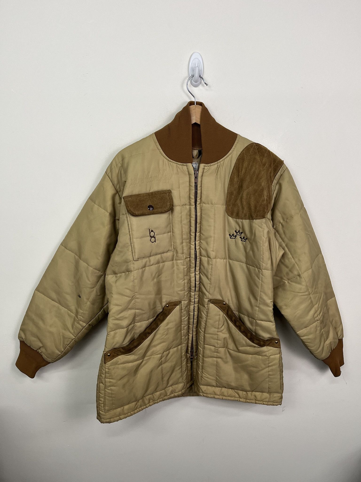 Vintage Vintage 1980s Bob Allen Shoulder Patch Shooting Jacket Gaston Construction Size L Size US L / EU 52-54 / 3 - 1 Thumbnail