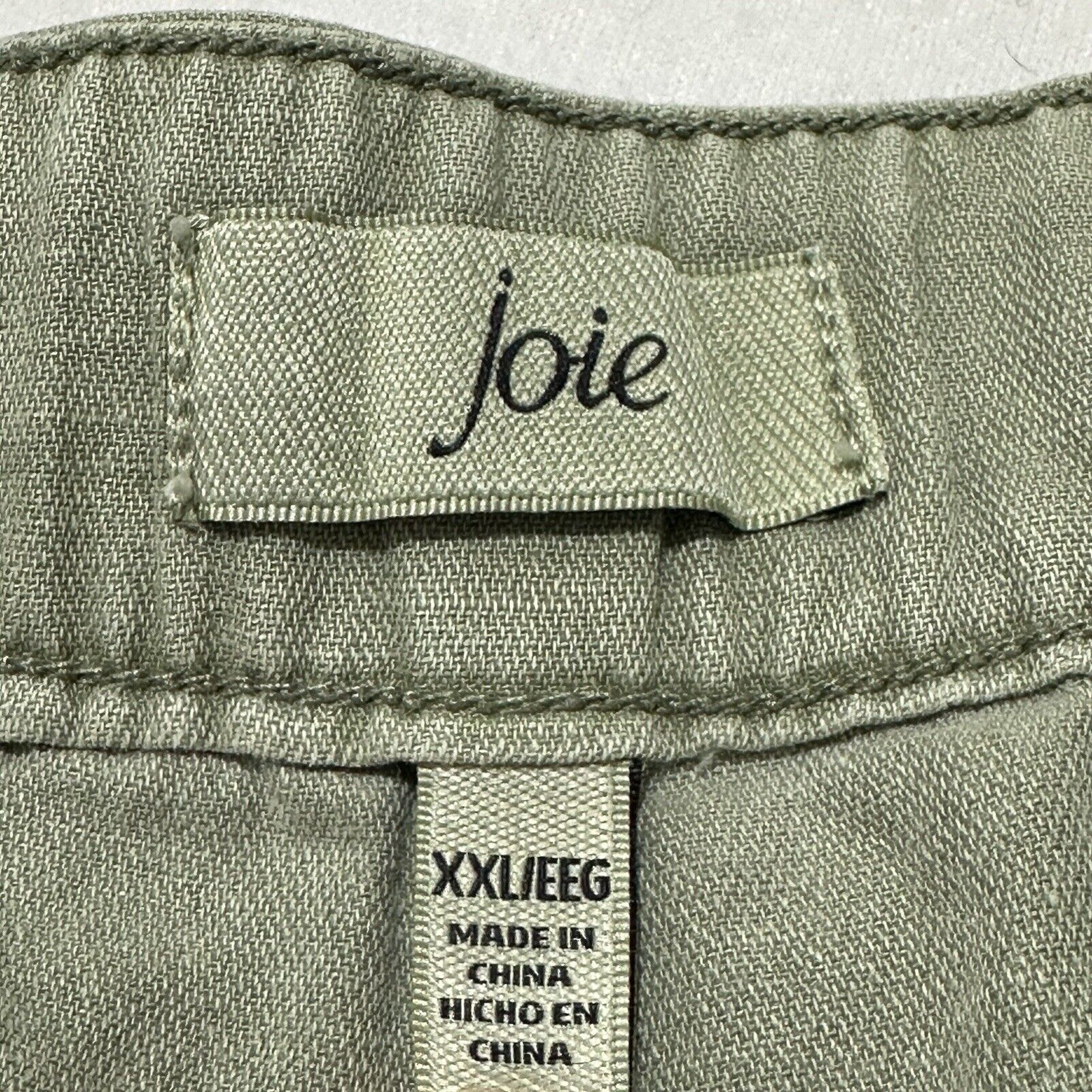 Joie Joie XXL Green Cotton Linen 3.5" Inseam High Rise Shorts Size 42" / US 20 - 4 Thumbnail