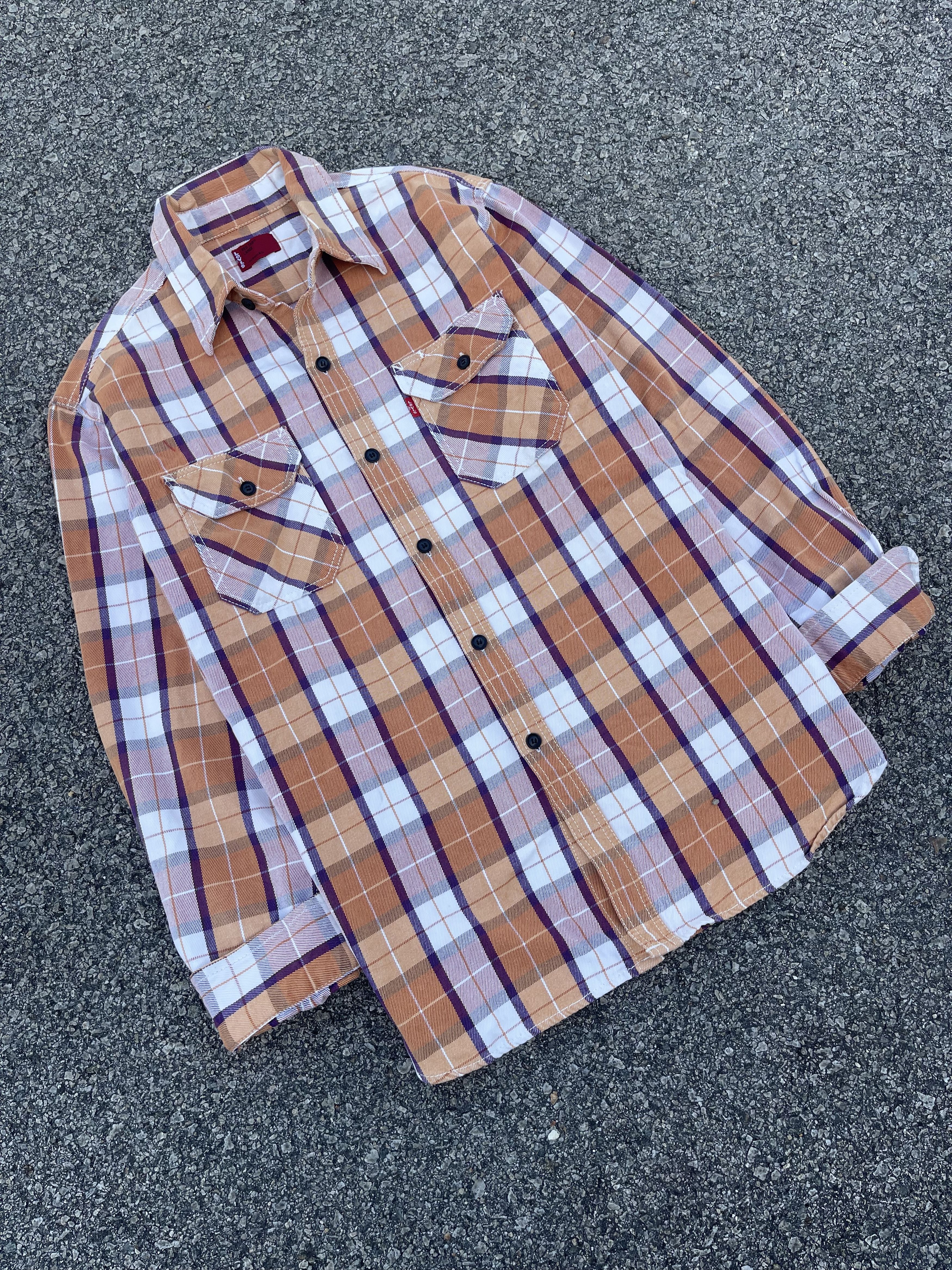 Flannel × Levi's Levis Ultra Heavy Double Pocket Checked Flannel Travis Scott Size US L / EU 52-54 / 3 - 3 Thumbnail