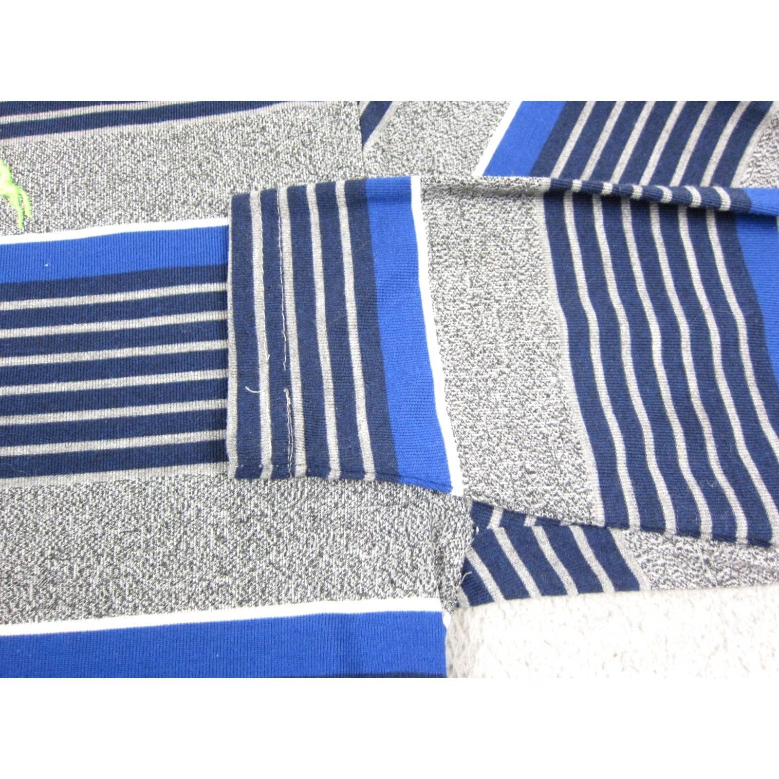 Vintage Lucky Horse Polo Shirt Mens XL 4X Striped Blue Golfing Long Sleeve Hard-wearing Casual Polo Shirt Size US XXL / EU 58 / 5 - 7 Thumbnail