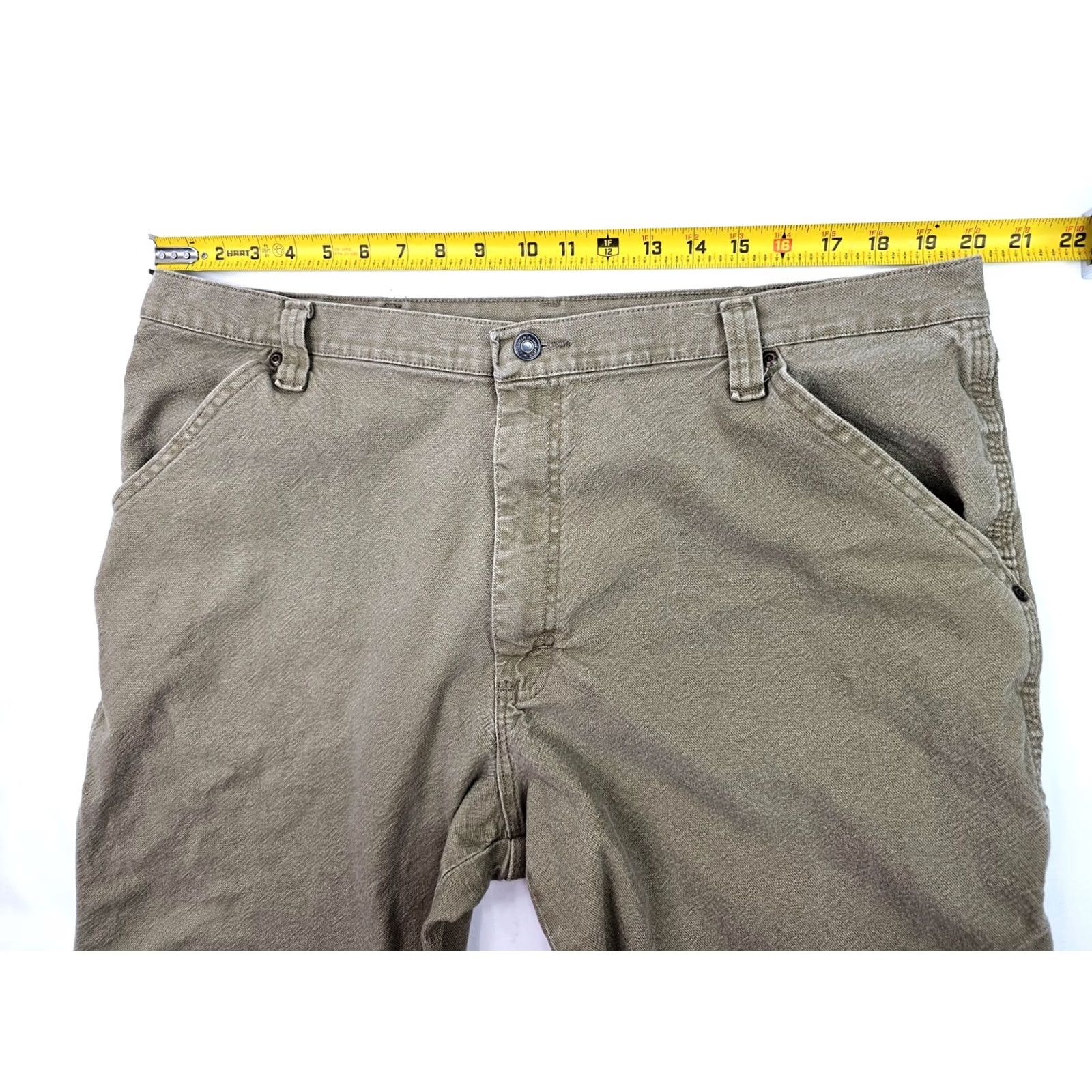 Wrangler Wrangler Five Star Carpenter Jeans Men 40x30 Beige Tan Straight Jeans Men's 40x30 Regular Beige Stars Vintage No Size US 40 / EU 56 - 4 Thumbnail