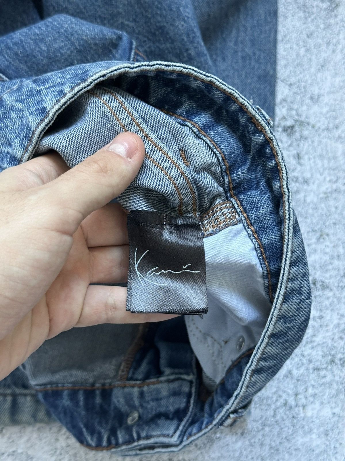 Karl Kani Karl Kani Baggy Denim Blue Jeans Big Logo Y2K Fit Size US 36 / EU 52 - 14 Thumbnail