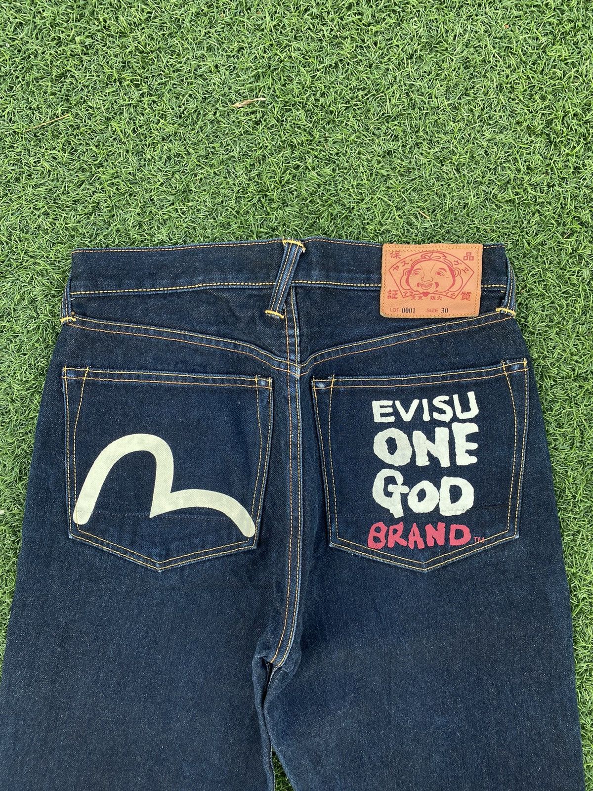 Evisu EVISU ONE GOD BRAND JEANS SELVEDGE Size US 30 / EU 46 - 2 Thumbnail