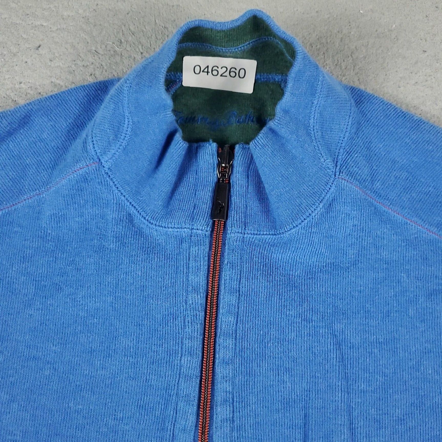 Tommy Bahama Tommy Bahama Mens Large Blue 1/4 Zip Up Pullover Sweatshirt Size US L / EU 52-54 / 3 - 2 Thumbnail