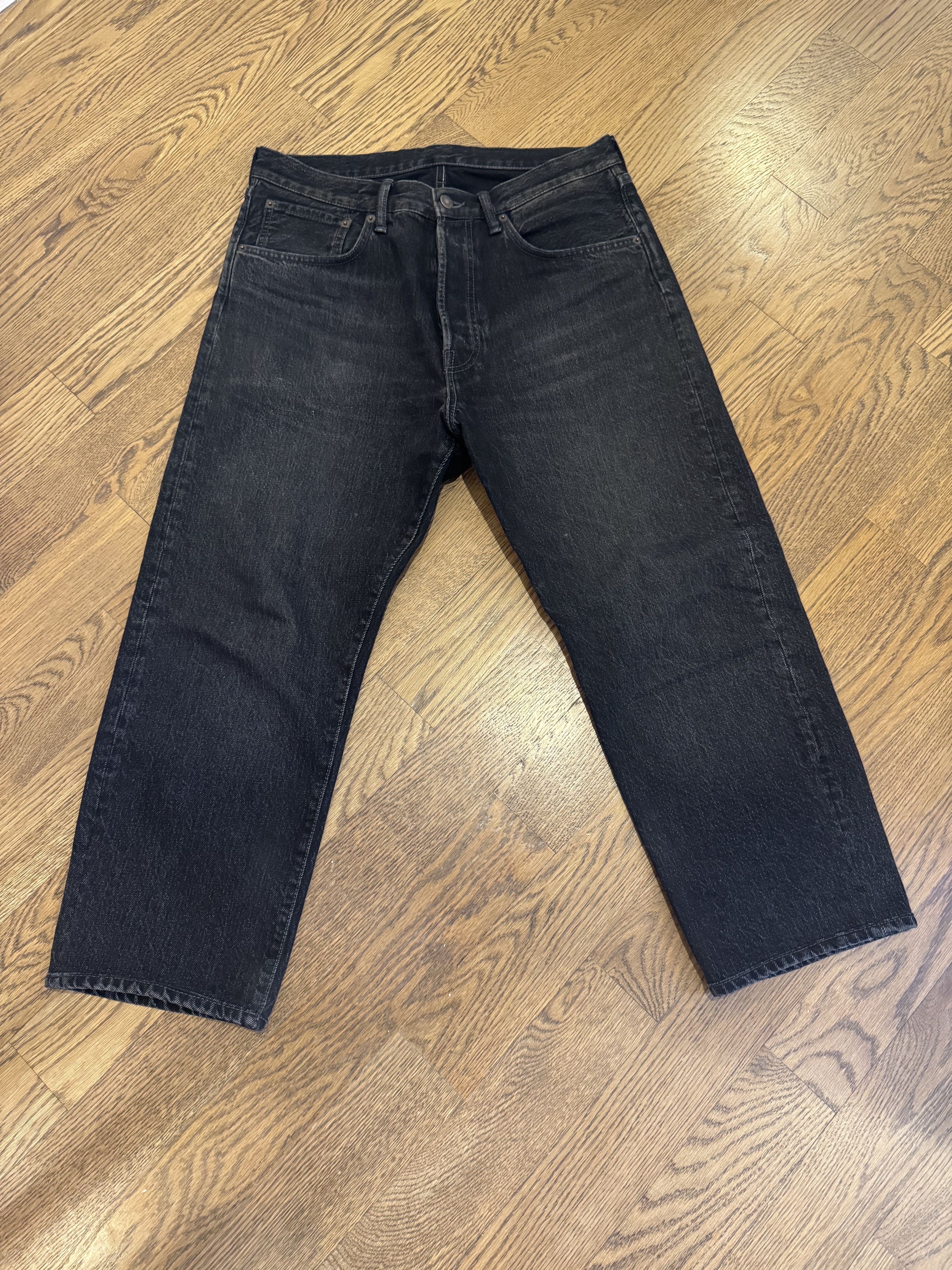 Acne Studios Ssense Xx Blue Painter Jeans | Lyst