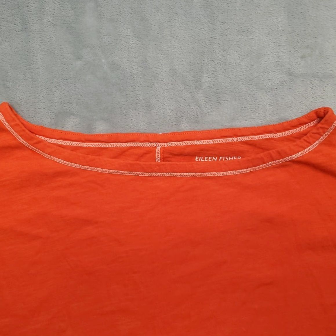 Eileen Fisher Eileen Fisher Shirt Women XS Orange Organic Cotton Long Sleeve Minimalist Casual Size XS / US 0-2 / IT 36-38 - 3 Thumbnail