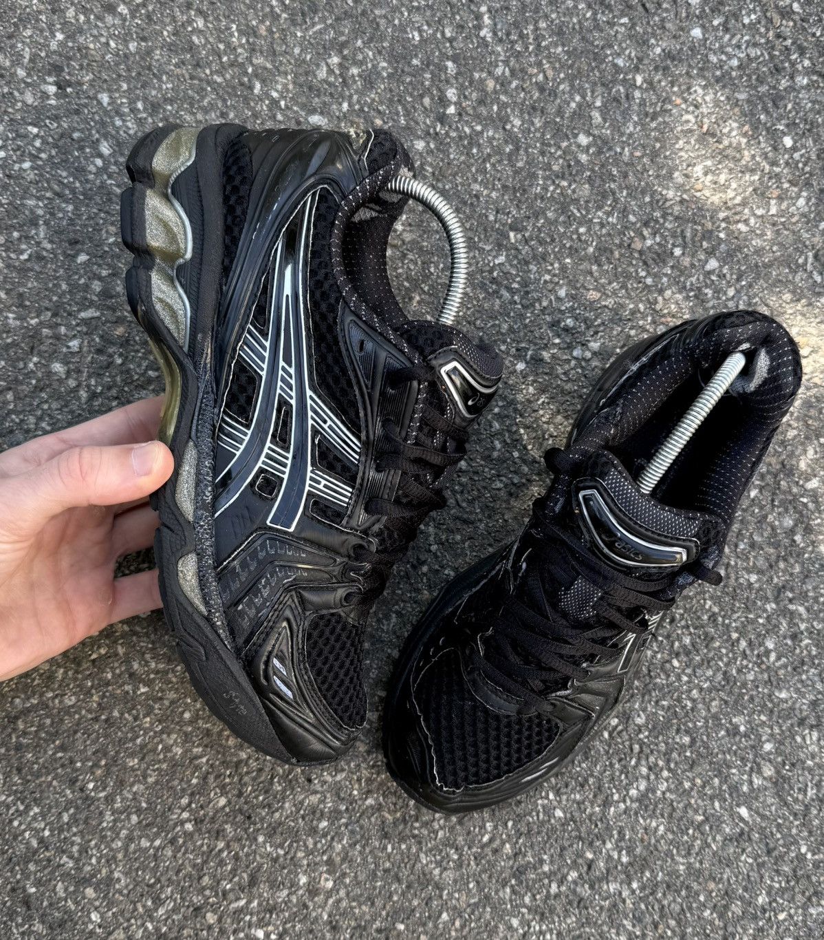 Asics Y2K Gel-Kayano14 Triple Black Hype Gorpcore Sneakers