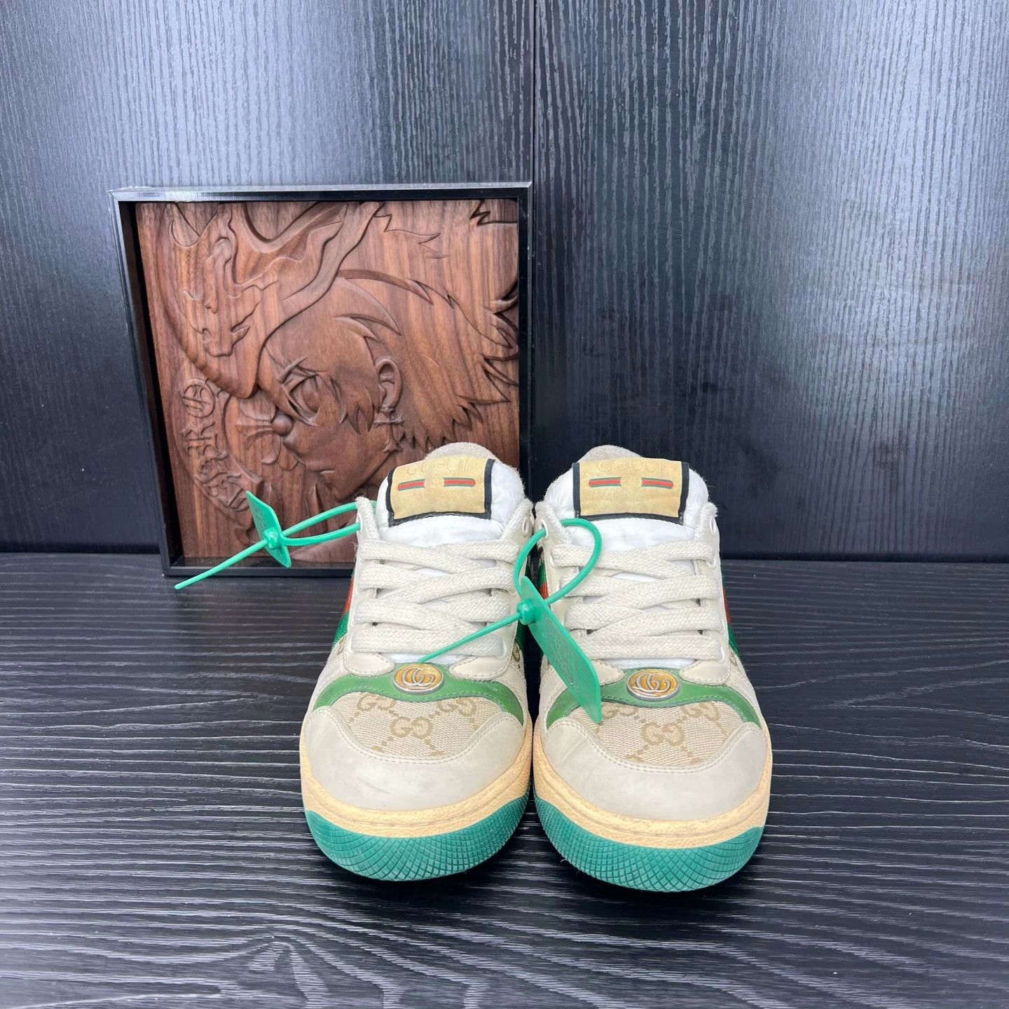 Gucci Gucci distressed sneakers women's gray green 35 Size US 5 / IT 35 - 4 Thumbnail