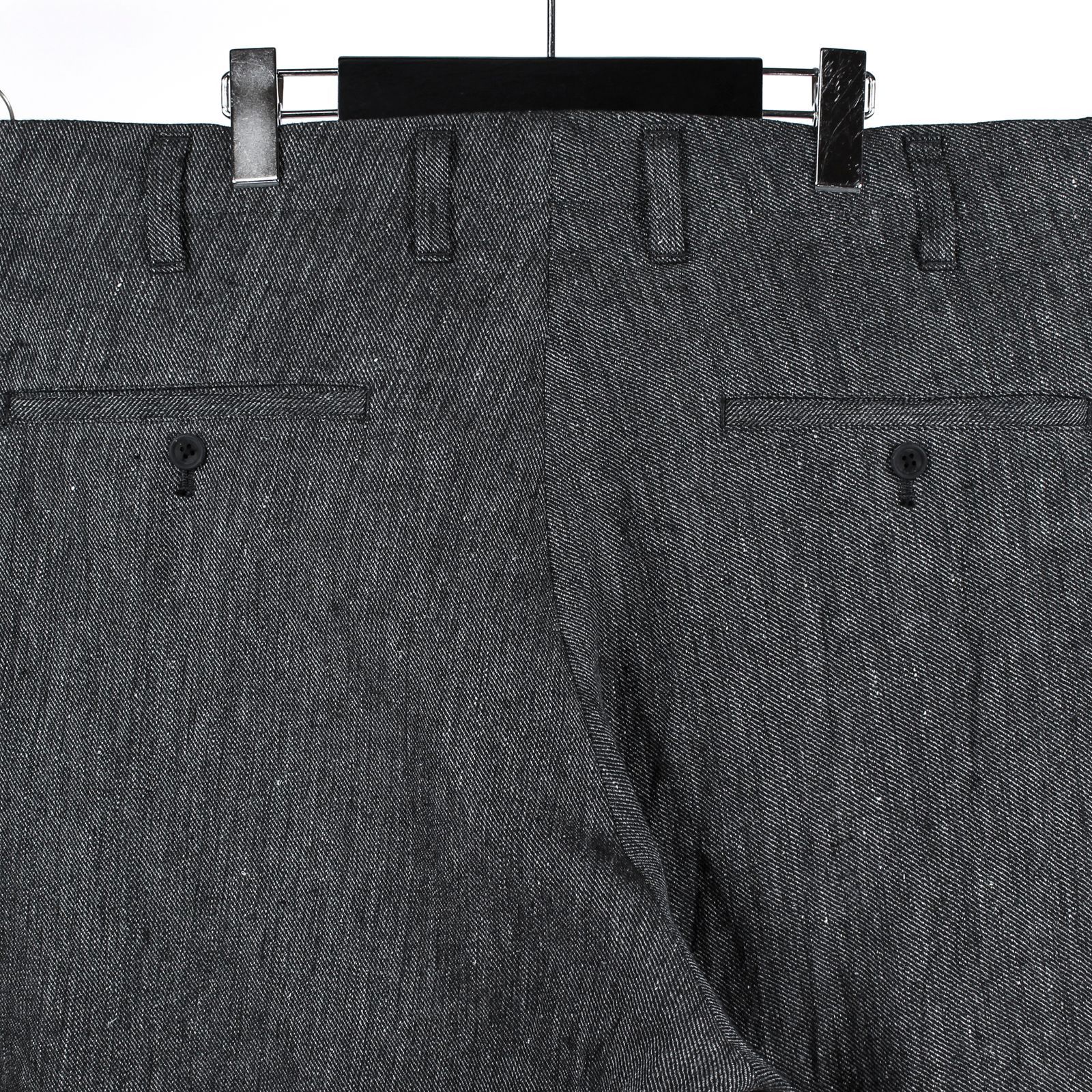 Yohji Yamamoto Yohji Yamamoto Pour Homme - FLAX TOP GABARDINE SLIM PANTS Size US 30 / EU 46 - 17 Thumbnail