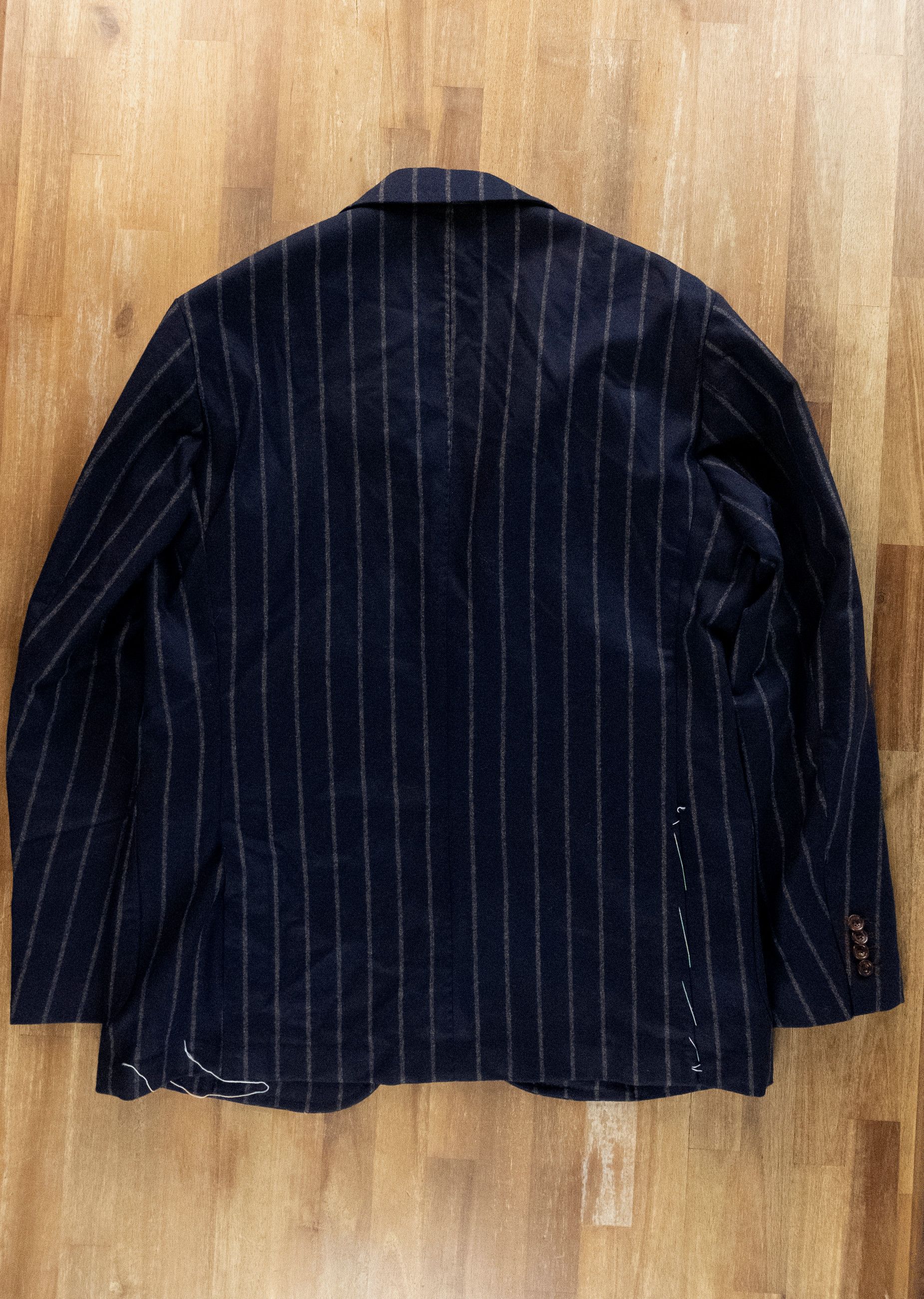 SARTORIO Napoli by Kiton navy blue wool cashmere suit 44 54
