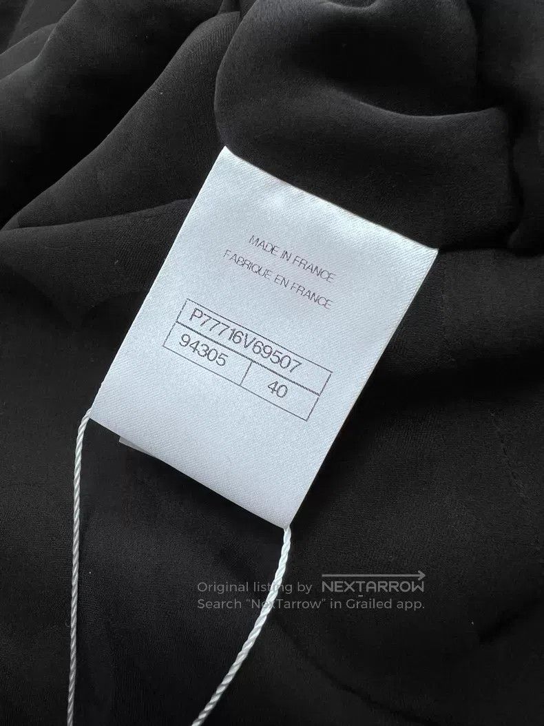 Chanel Chanel Dark pattern print double C puff sleeve cake prince Size S / US 4 / IT 40 - 6 Thumbnail