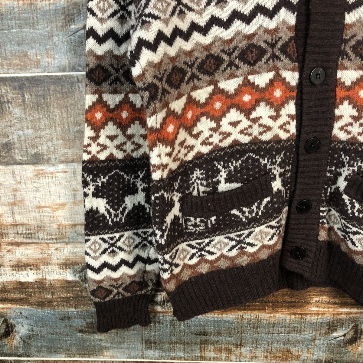 Takeo Kikuchi TK takeo kikuchi Brown Cardigan Knitwear #A1301 Size US S / EU 44-46 / 1 - 7 Thumbnail