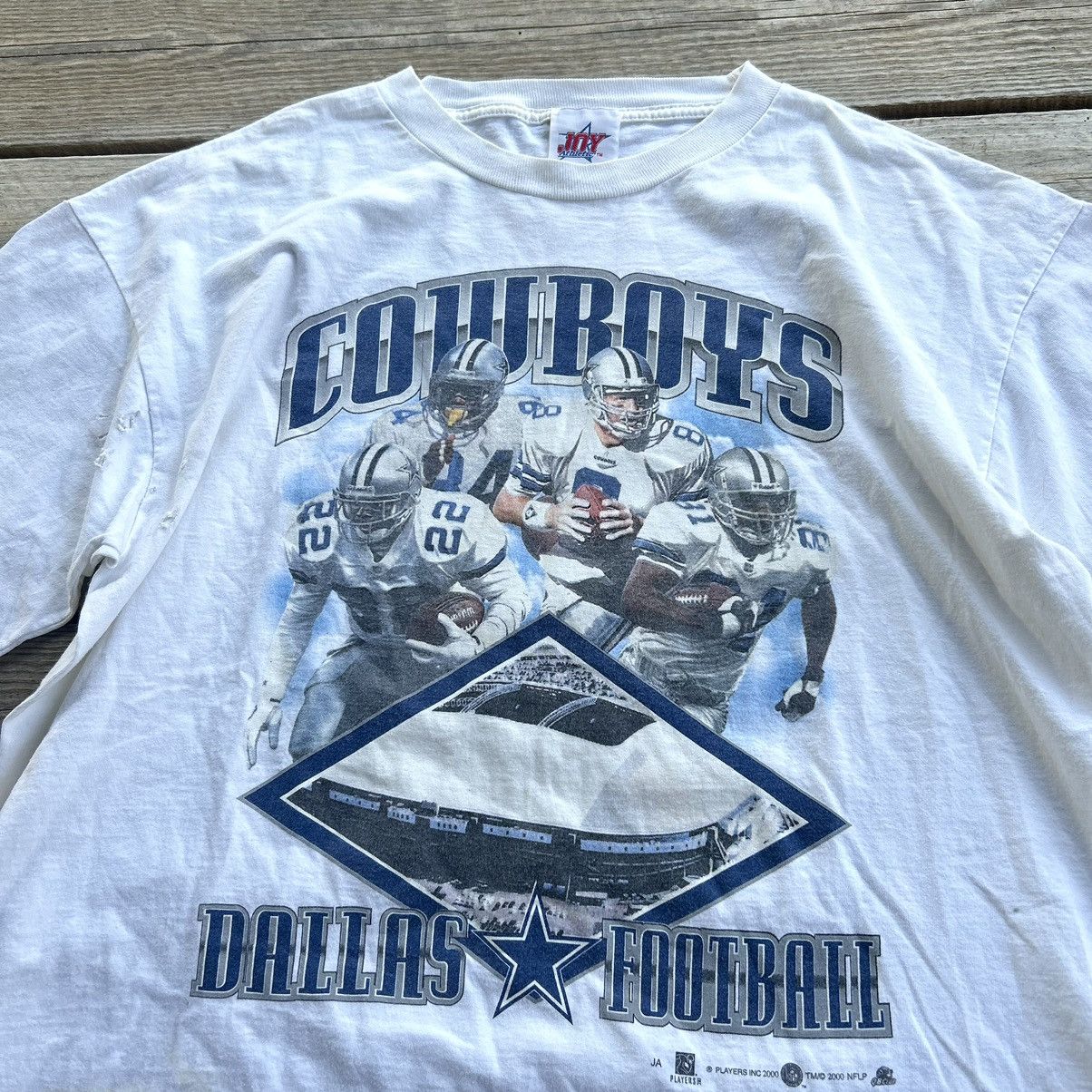 NFL Vintage Dallas Cowboys NFL Troy Aikman Distressed T Shirt Size US XL / EU 56 / 4 - 5 Thumbnail