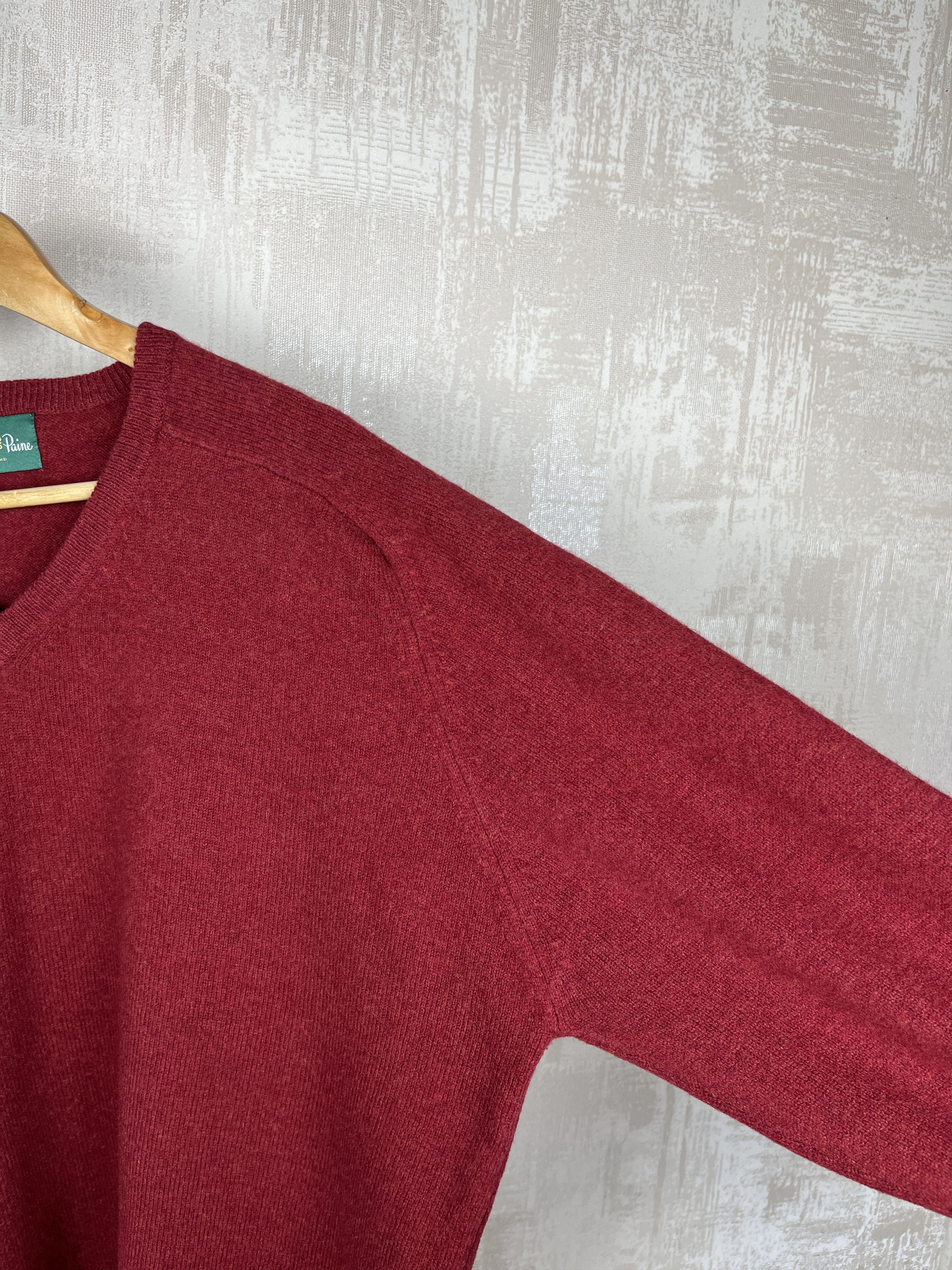 Alan Paine Alan Paine V-Neck Wool Sweater Size UK 50" 127 cm EU 58 Size US XL / EU 56 / 4 - 9 Thumbnail