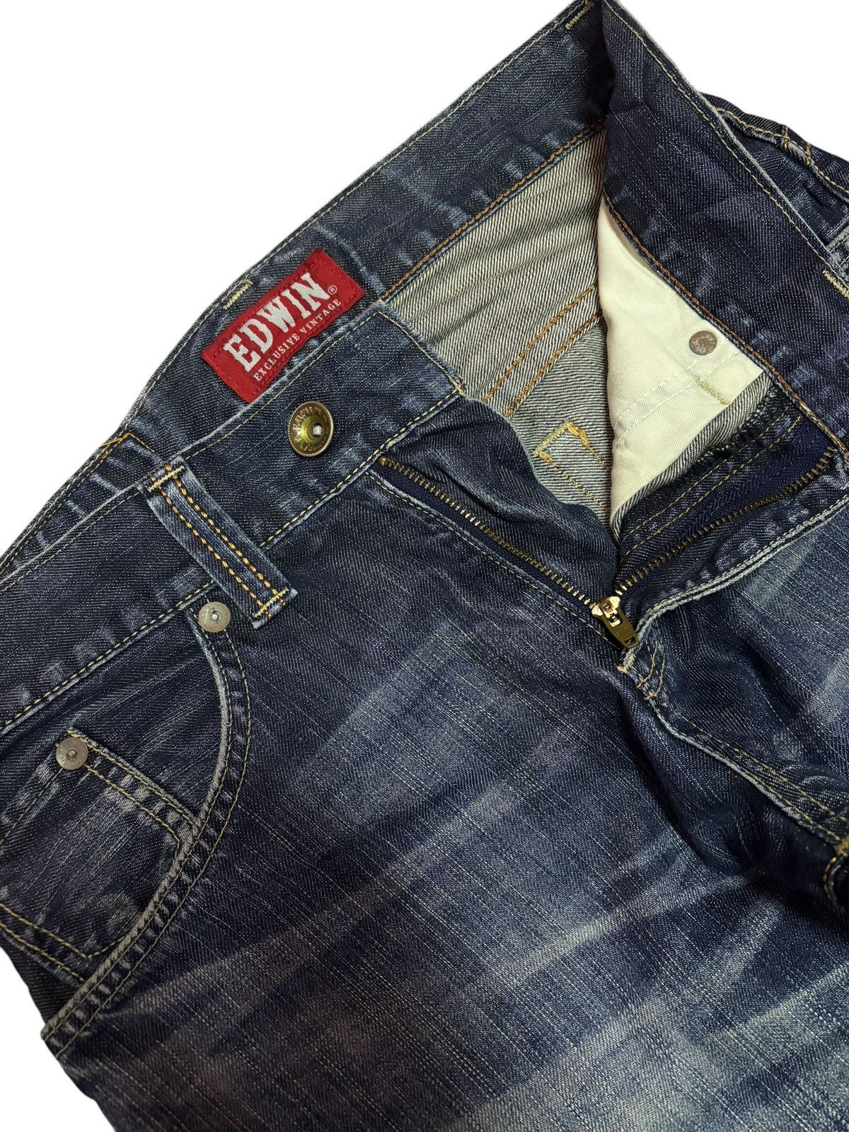 Edwin × Japanese Brand Vintage Edwin 424XV Exclusive Vintage Jeans Size US 31 - 3 Thumbnail