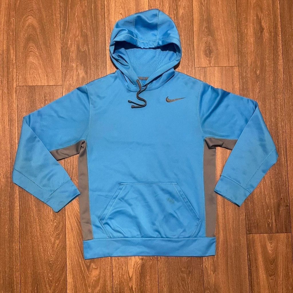 Nike Nike vtg blue hoodie size s Size S / US 4 / IT 40 - 1 Thumbnail