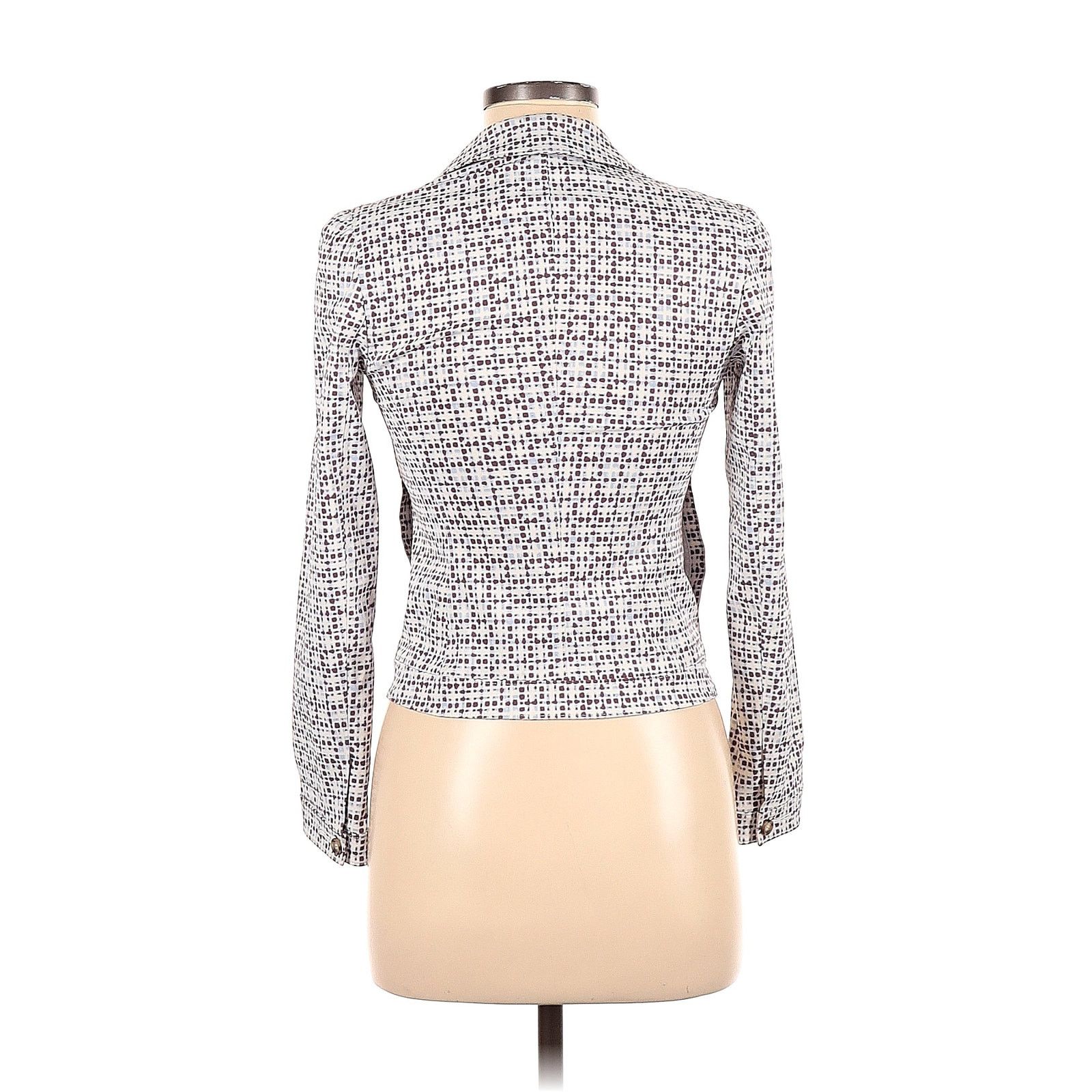 Prada Prada Milano Designer Geometric Printed Blazer Style Jacket Size XS / US 0-2 / IT 36-38 - 2 Thumbnail