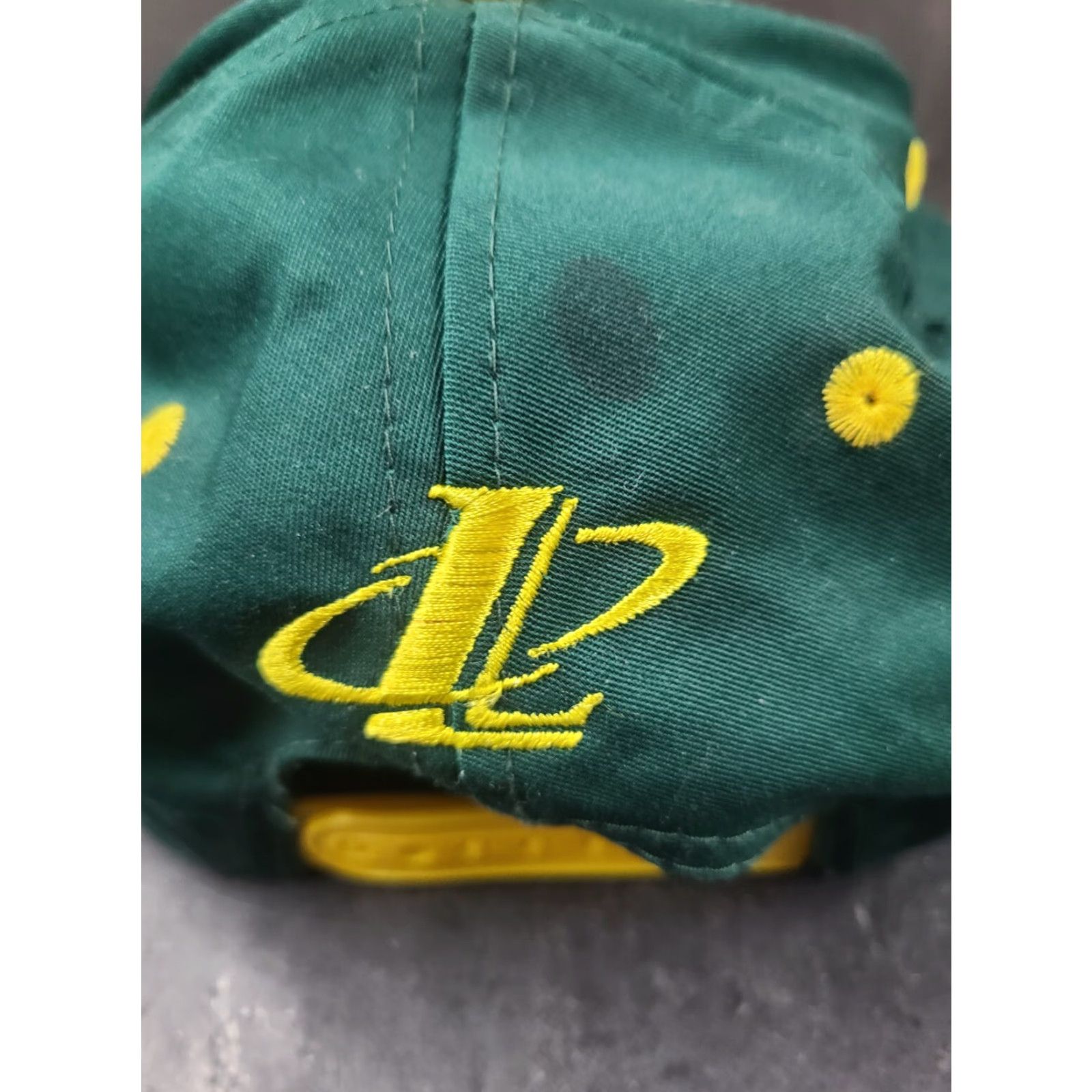 Logo Athletic VINTAGE Green Bay Packers NFL Football Snapback Hat Cap Logo Athletic Script Size ONE SIZE - 7 Thumbnail