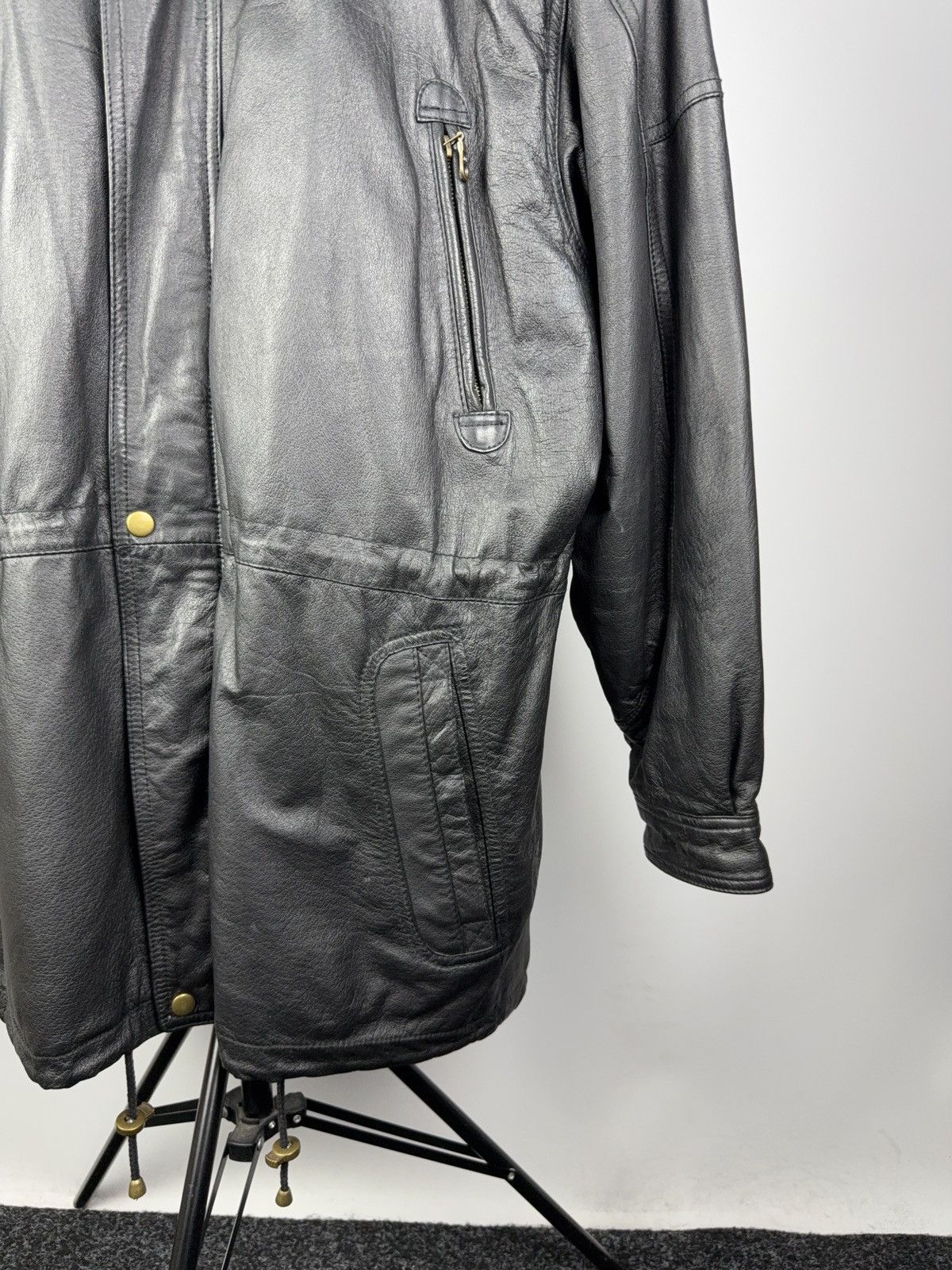 Vintage Vintage 90s Avant Garde Leather Biker MOTO Y2K Jacket Size US M / EU 48-50 / 2 - 4 Thumbnail