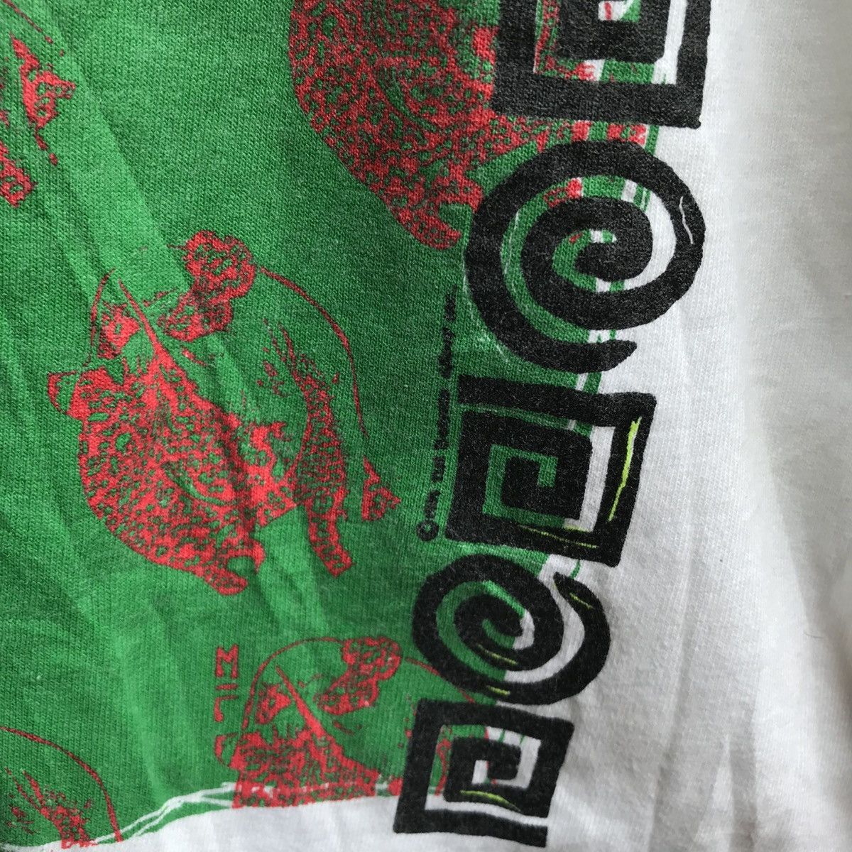Vintage Vintage 80s MAZAMBA Cameroon football tee handprinted Size US M / EU 48-50 / 2 - 3 Thumbnail
