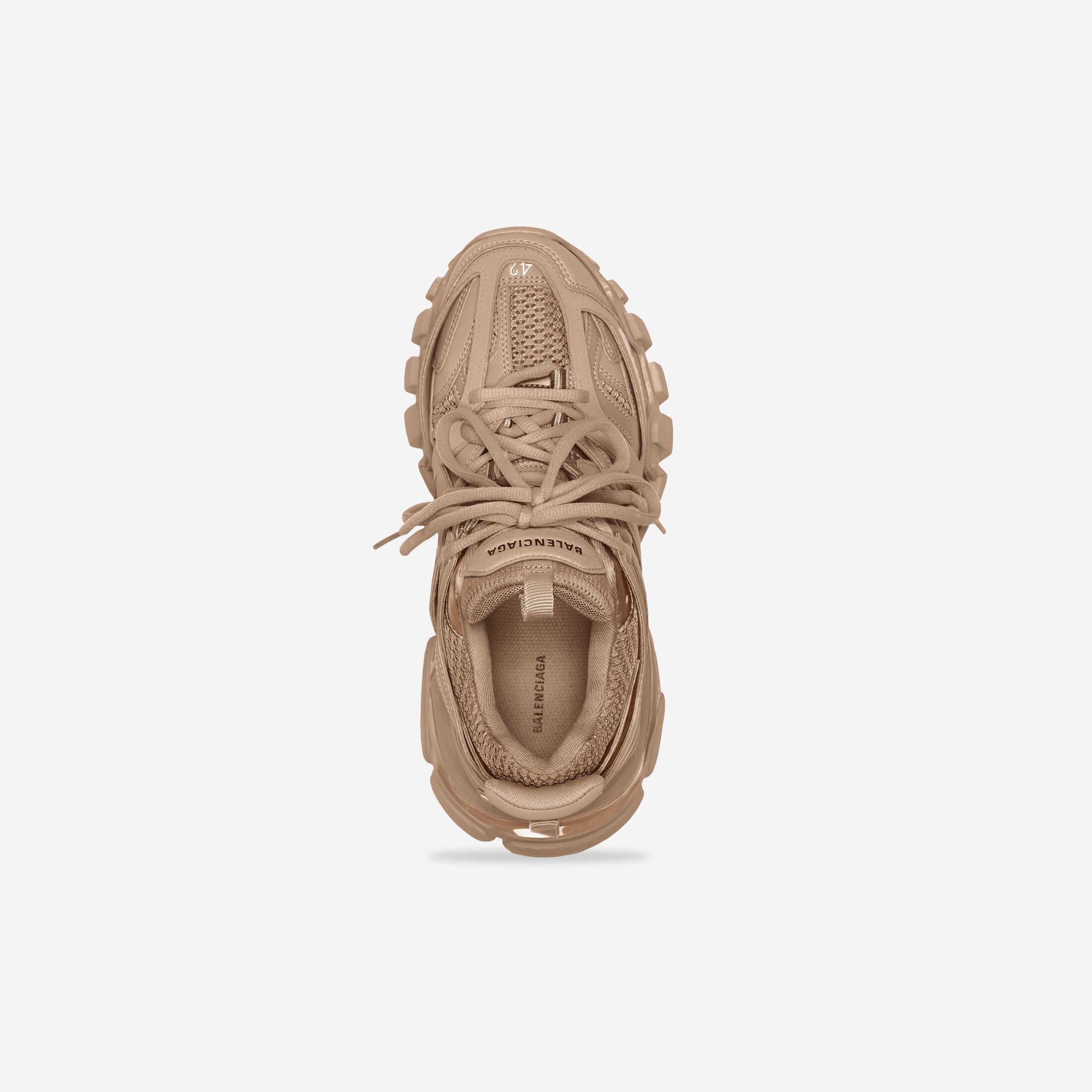 Balenciaga o1tr1nto0525 Track Sneakers Recycled Sole in Beige Size US 8 / EU 41 - 4 Thumbnail