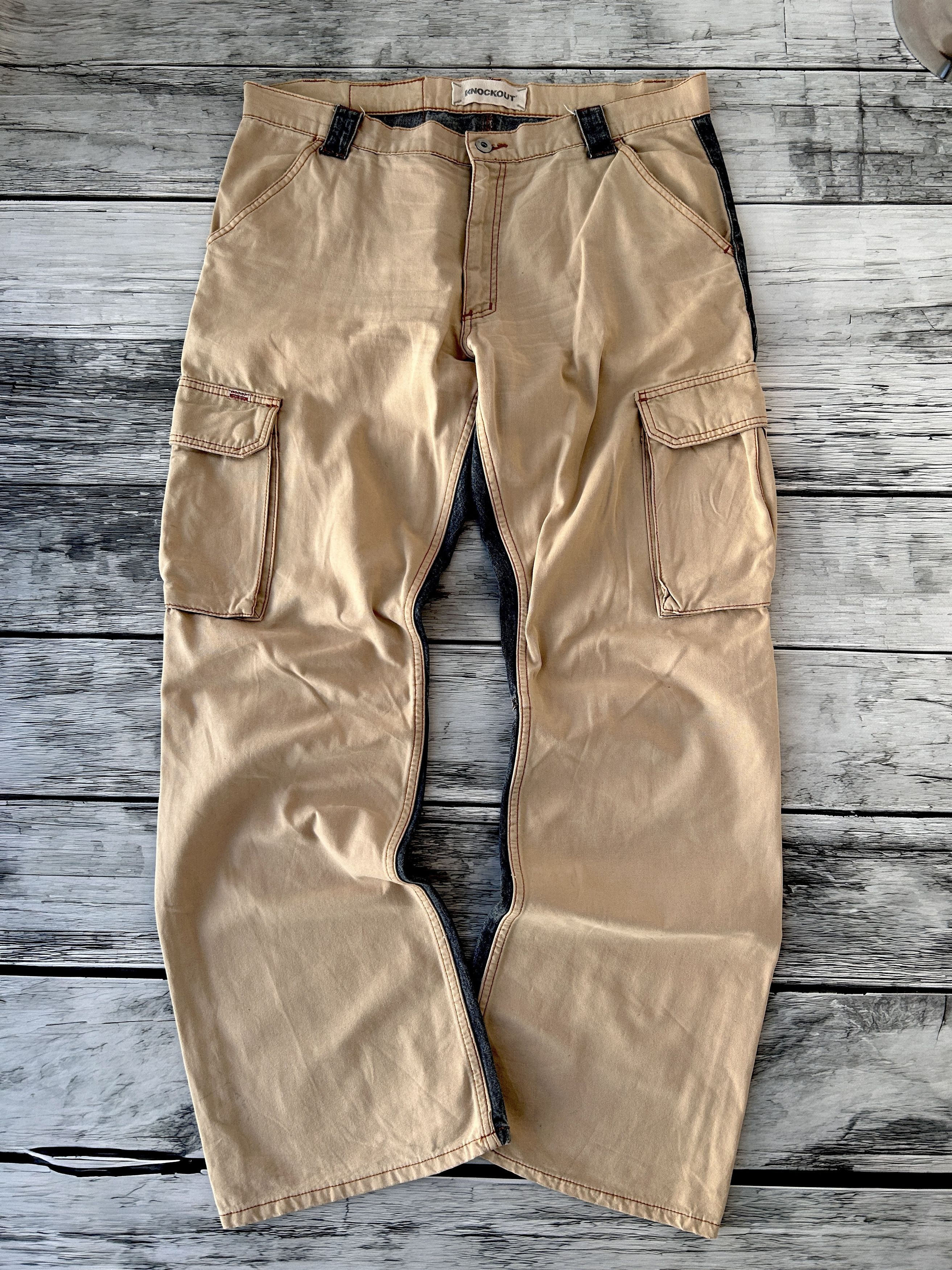 Vintage Vintage Double Side Balenciaga Style Cargo Pants 90s Size US 34 / EU 50 - 4 Thumbnail