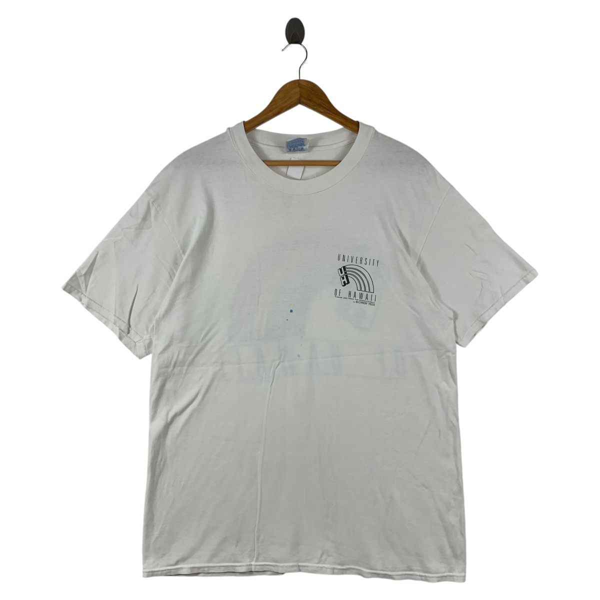 Hanes × Vintage Vintage UNIVERSITY OF HAWAII Rainbow printed tee Size US L / EU 52-54 / 3 - 2 Thumbnail