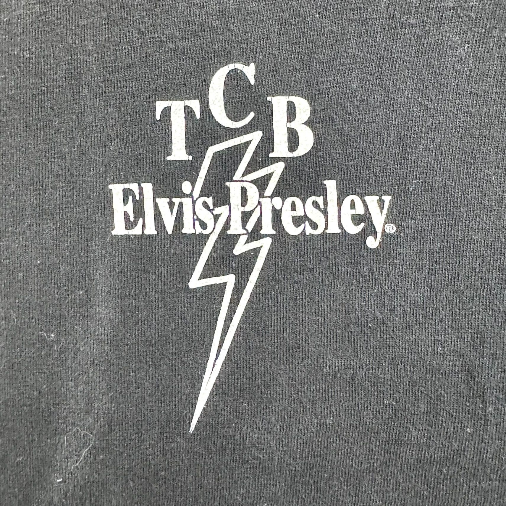 Hanes VINTAGE Elvis Presley Mens XL TCB Lightning Tee Taking Care Business Licensed Size US XL / EU 56 / 4 - 3 Thumbnail